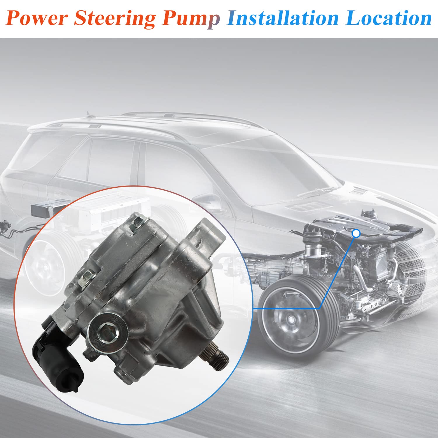 Daysyore 21-5419 Power Steering Pump Fits For 2006-2007 Honda Accord,2002-2011 Crv,For 2006-2011 Element,For 2002-2006 Rsx,For 2