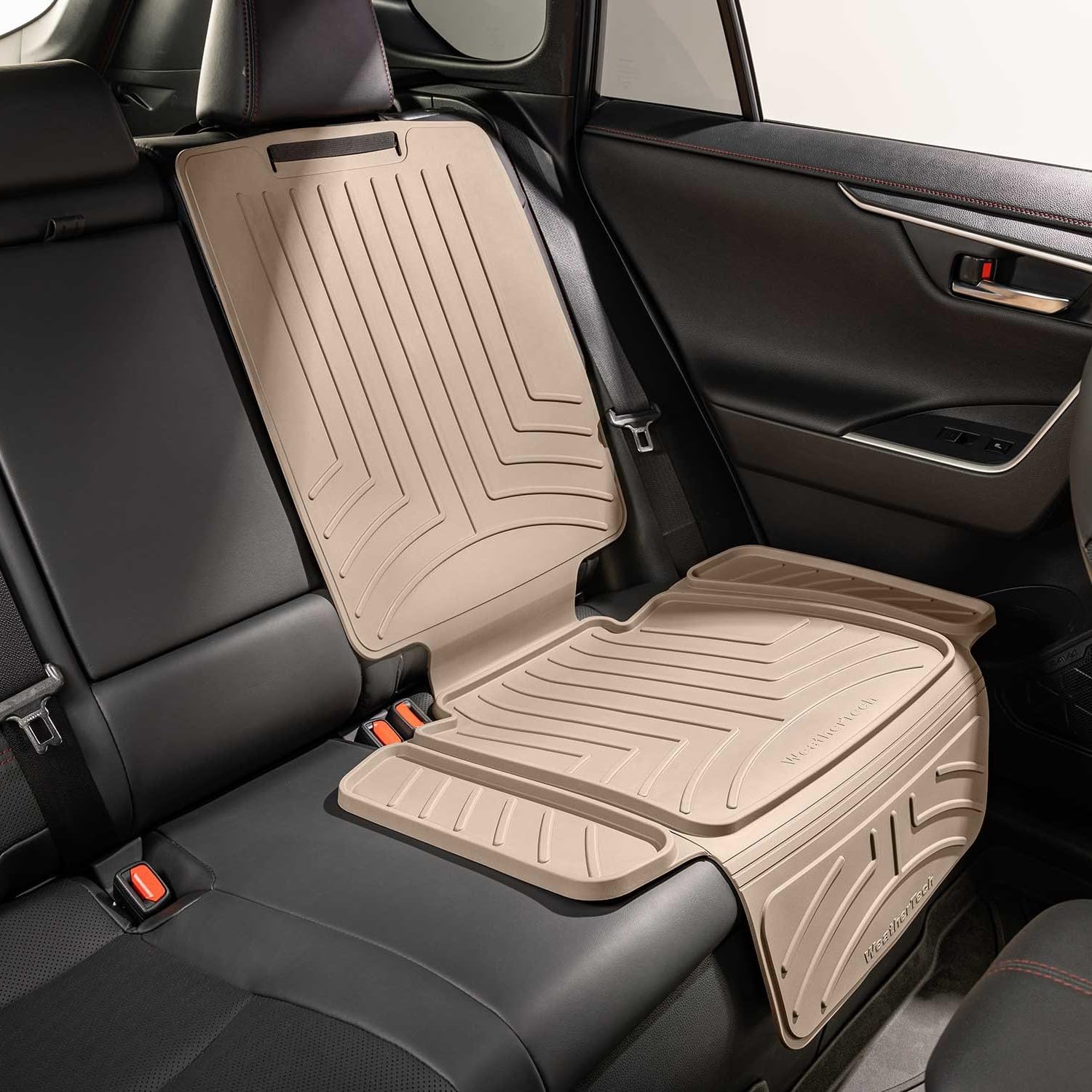 WeatherTech Child Car Seat Protector, Tan, Seat with Back, 100% Weathertech, Model 81CSBP01TN