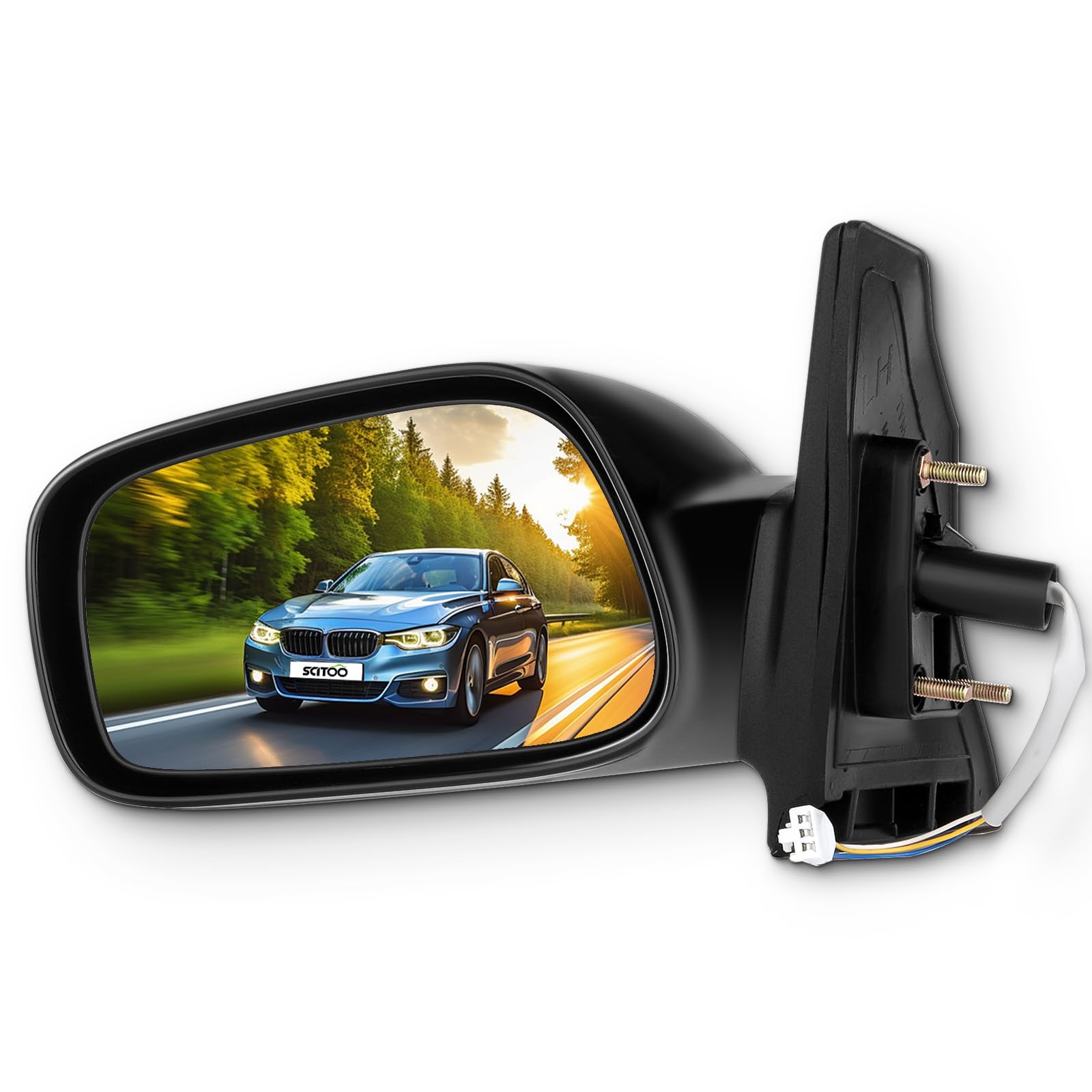 SCITOO Driver Side View Mirror Fit For Toyota Corolla 2003 2004 2005 2006 2007 2008 Non-Folding Non-heated Power adjustment Left