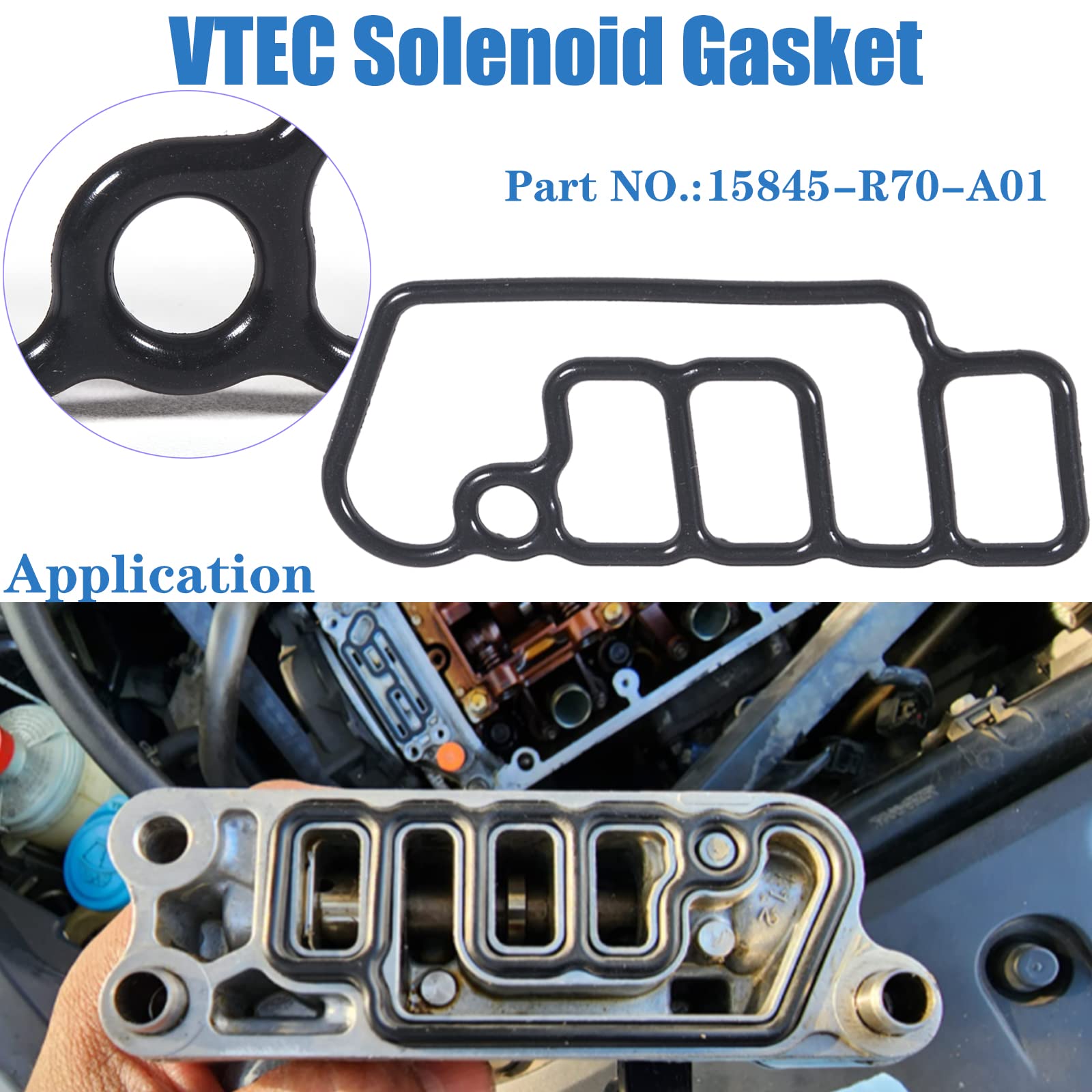 Hihiav 15815-R70-A01 15845-R70-A01 918-056 Cylinder Head Vvt Vtec Solenoid Spool Valve Gasket For Acura Rdx Honda Accord Crossto