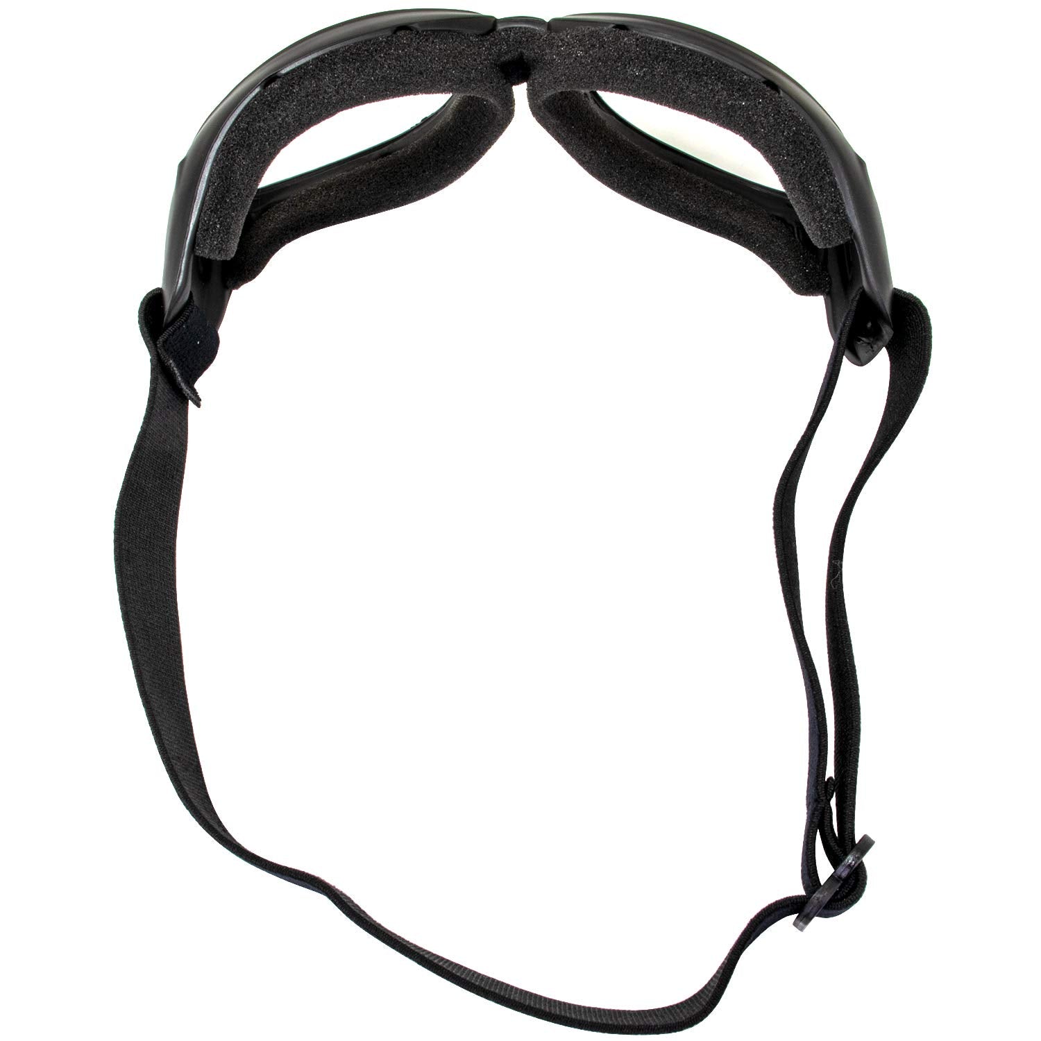 Global Vision Eliminator Dirt Bike Padded Motorcycle Riding Goggles For Men And Women (Black Frame/Smoke Lens) (Black Frame/Clear Lens)