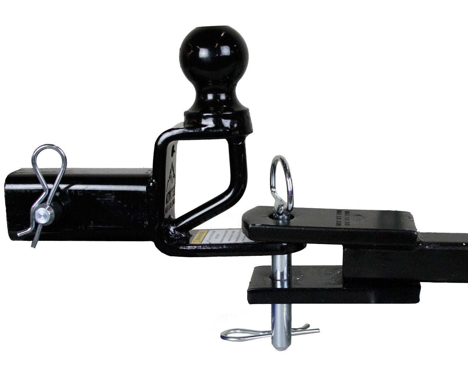 Atv Tek, Trio Hd Receiver 2 Inches Multi-Purpose Hitch With Ball Mount, Heavy-Duty Tow Hitch