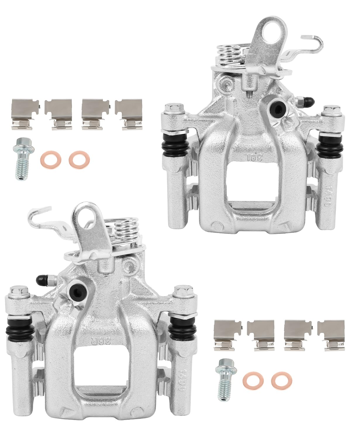 CCIYU 19B6384 19B6385 Rear Brake Caliper With Bracket Fit For Audi For A3 2010-2013,For Audi For A3 Quattro 2010-2013,For Volksw