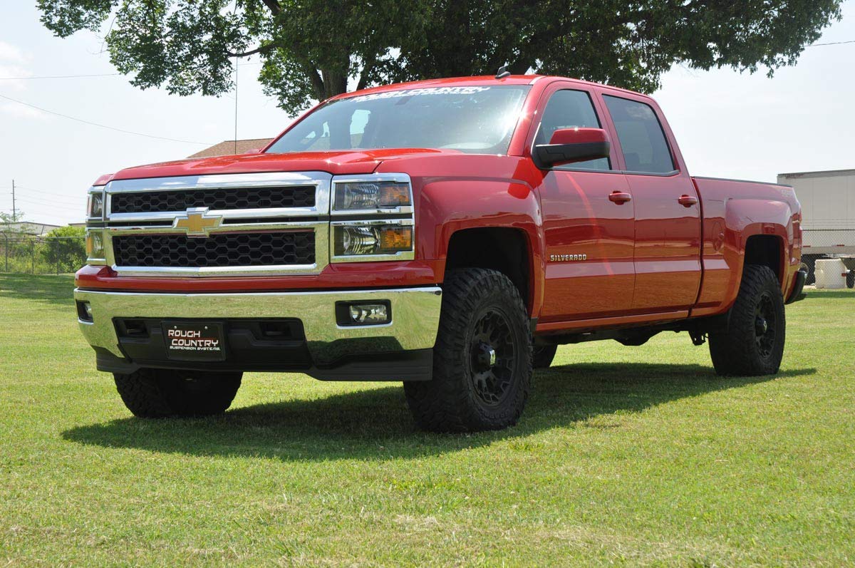 Rough Country 2.5" Leveling Lift Kit with N3 Struts for 07-18 Chevy/GMC 1500, Alloy Steel, Black, Model 1319