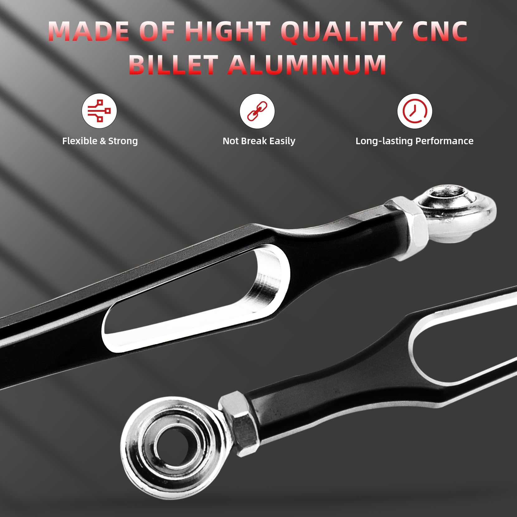 Amazicha Black Motorcycle Gear Shift Linkage Compatible For Harley Davidson Softail Road King Street Glide Tri Glide 1980-Later