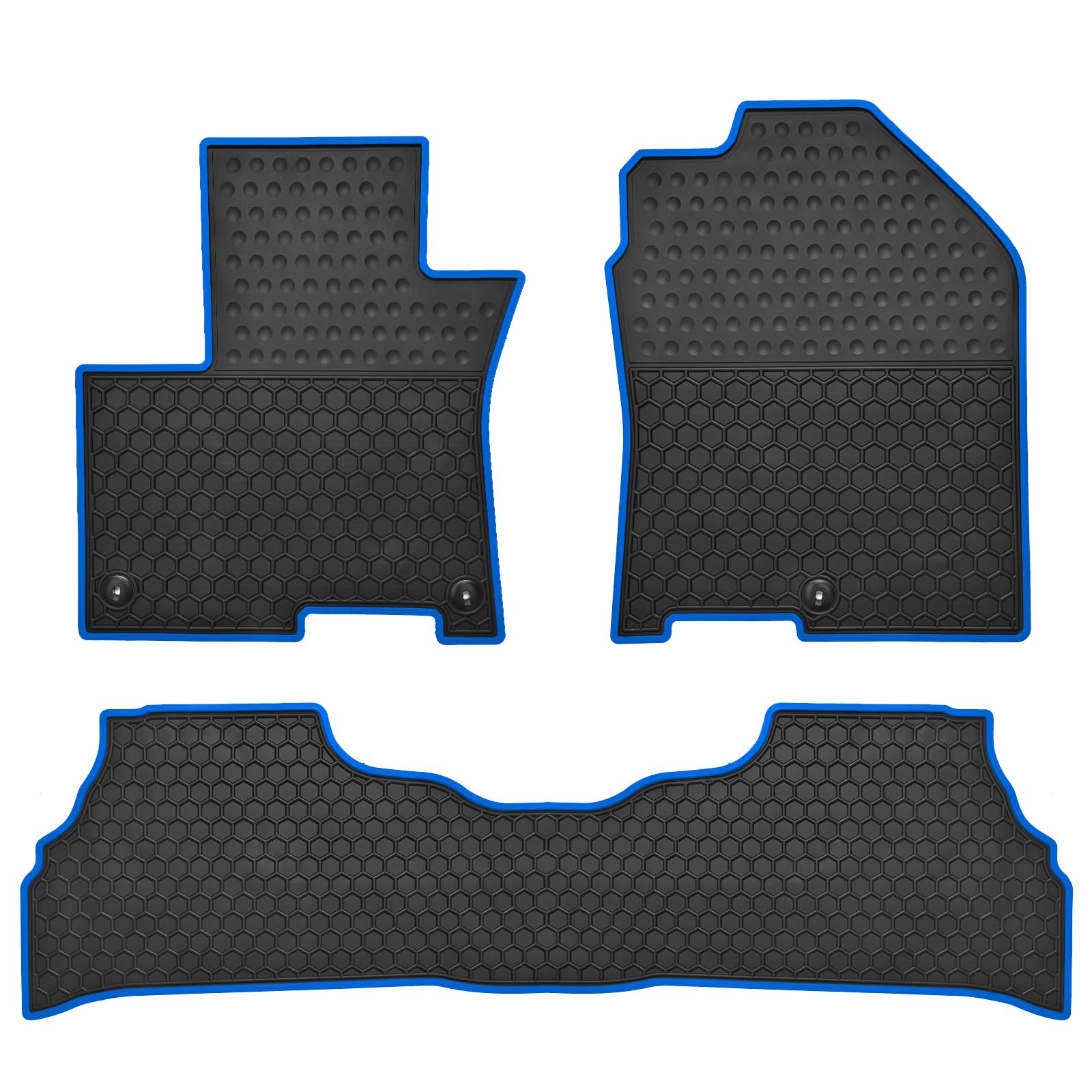 Megiteller Car Floor Mats Custom Fit For Hyundai Kona 2018 2019 2020 2021 2022 2023(Electric Models Only) Odorless Washable Heav