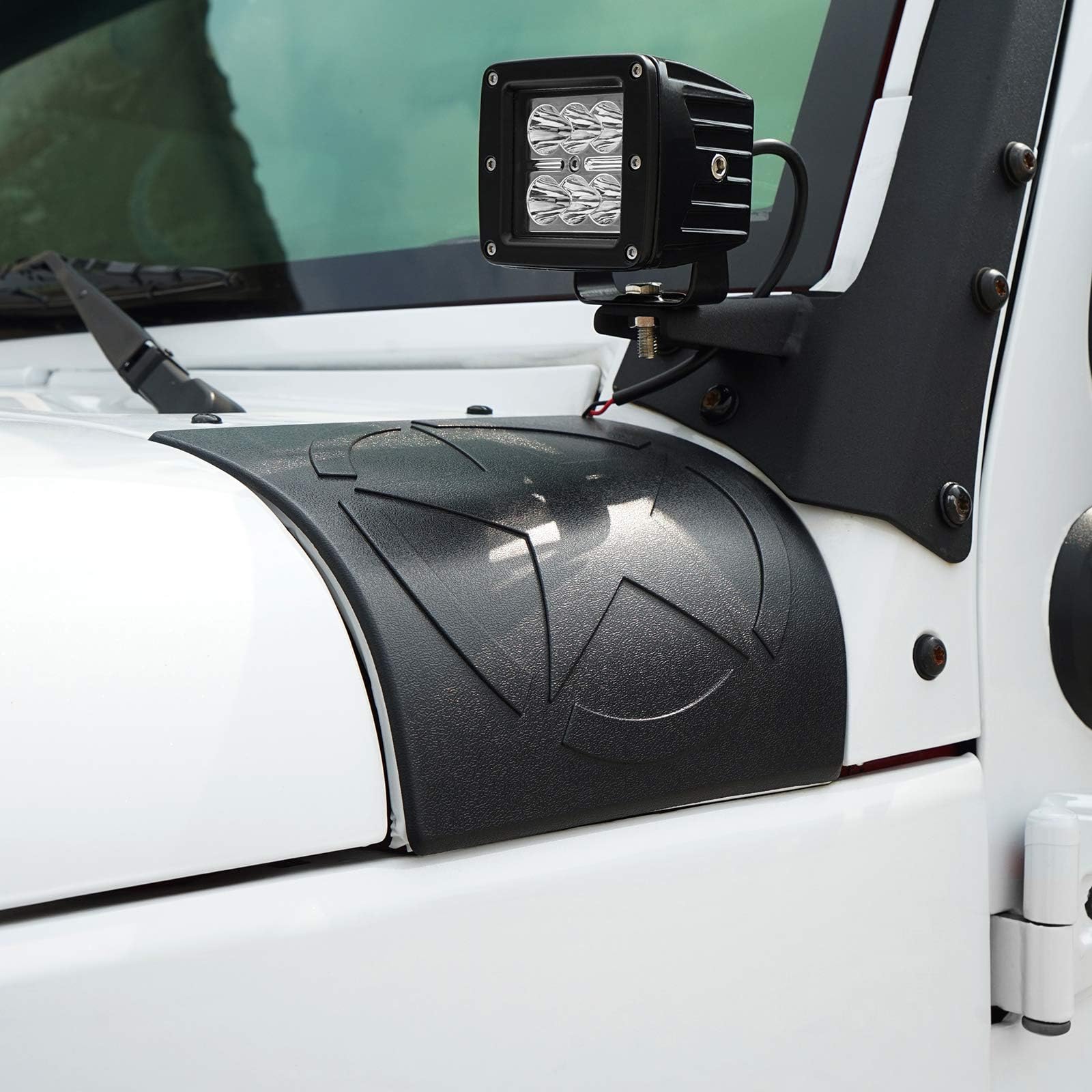 Hooke Road Cowl Body Armor Side Corner Guard Cover Compatible With Jeep Wrangler Jk & Unlimited 2007-2018 - Five Star