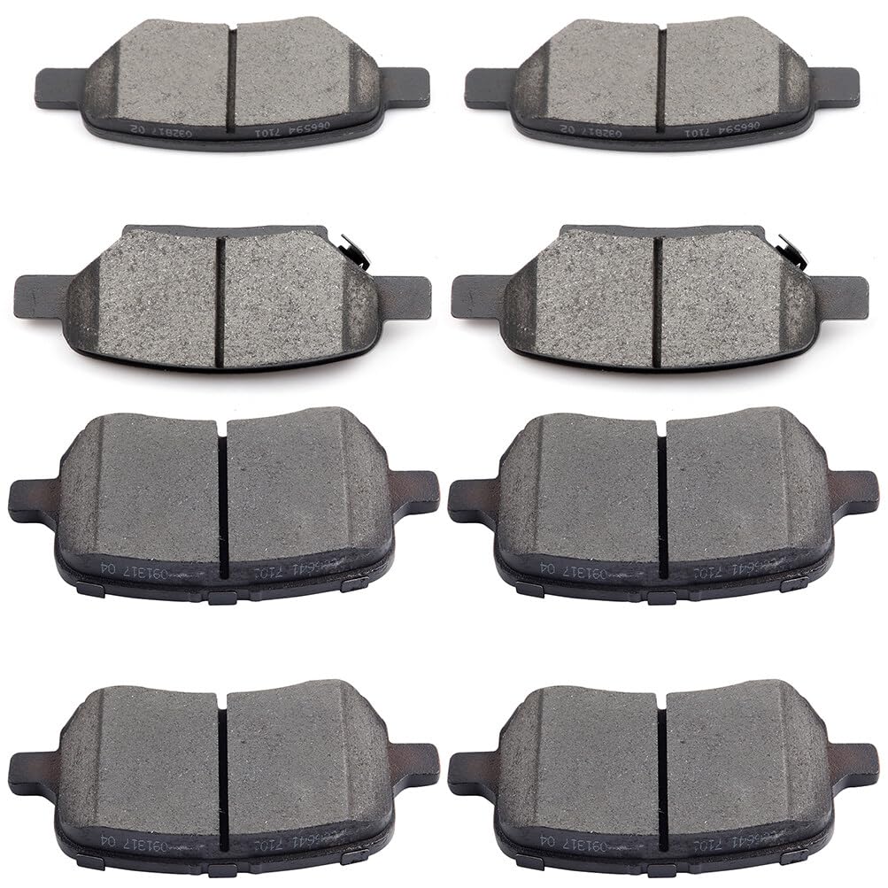 Cciyu D1160 D1033 Front & Rear Ceramic Brake Pads Set Fit For Chevy Cobalt,Hhr,For Malibu,07-08 For Pontiac G5,05-10 For Pontiac