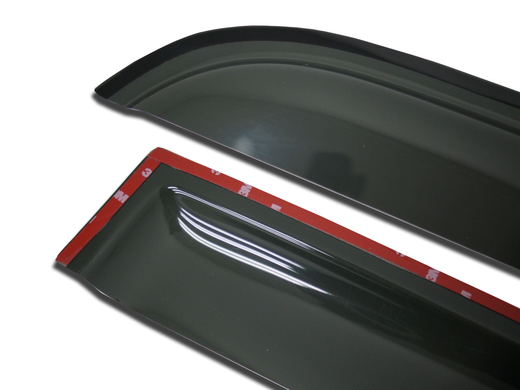 TuningPros WV-051-23 Window Visor Deflector Rain Guard Dark Smoke 2-pc Set