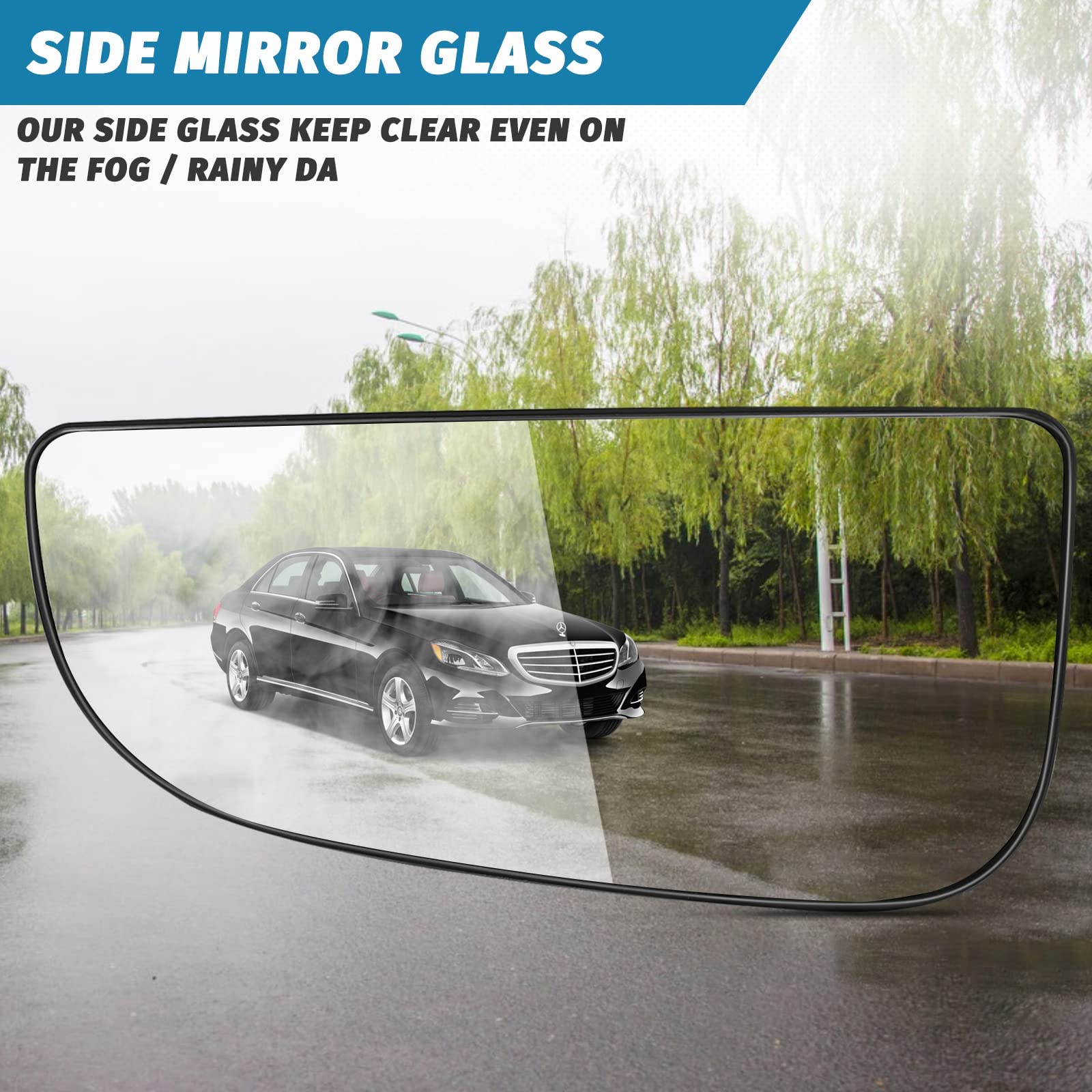 68067731Aa Driver Left Side Lower Mirror Glass Replacement For 2009-2020 Dodge Ram 1500 2500 3500 4500 5500 Rearview Convex Mirr
