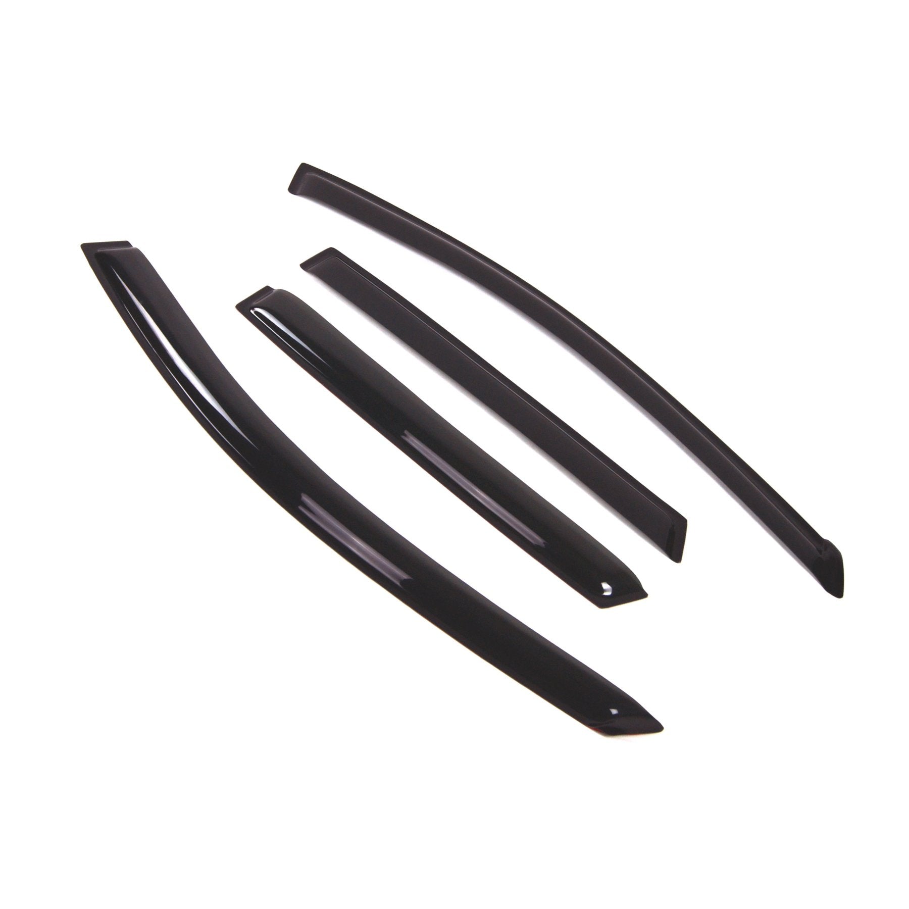 Tuningpros Wd2-353 Dark Smoke 4 Pcs Set Window Visor (Outside Mount) Deflector Rain Guard Compatible With 2009-2013 Nissan Rogue