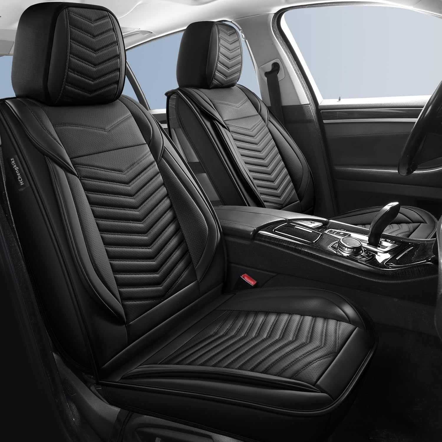 Hchengkikz Car Seat Covers,Breathable And Waterproof Faux Leather Automotive Seat Covers For Cars,Anti-Slip Driver Seat Cover Un