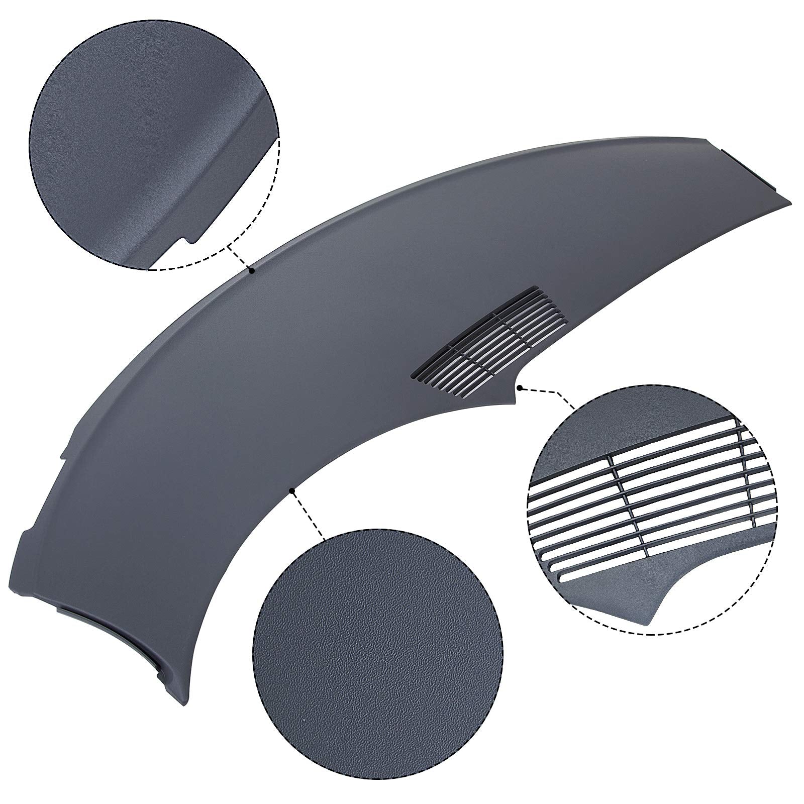 HECASA Dash Board Replacement Cover for 1993-1996 Chevrolet Camaro - Blue-Gray, OEM Fit, Not Overlay, Model GM 10267171