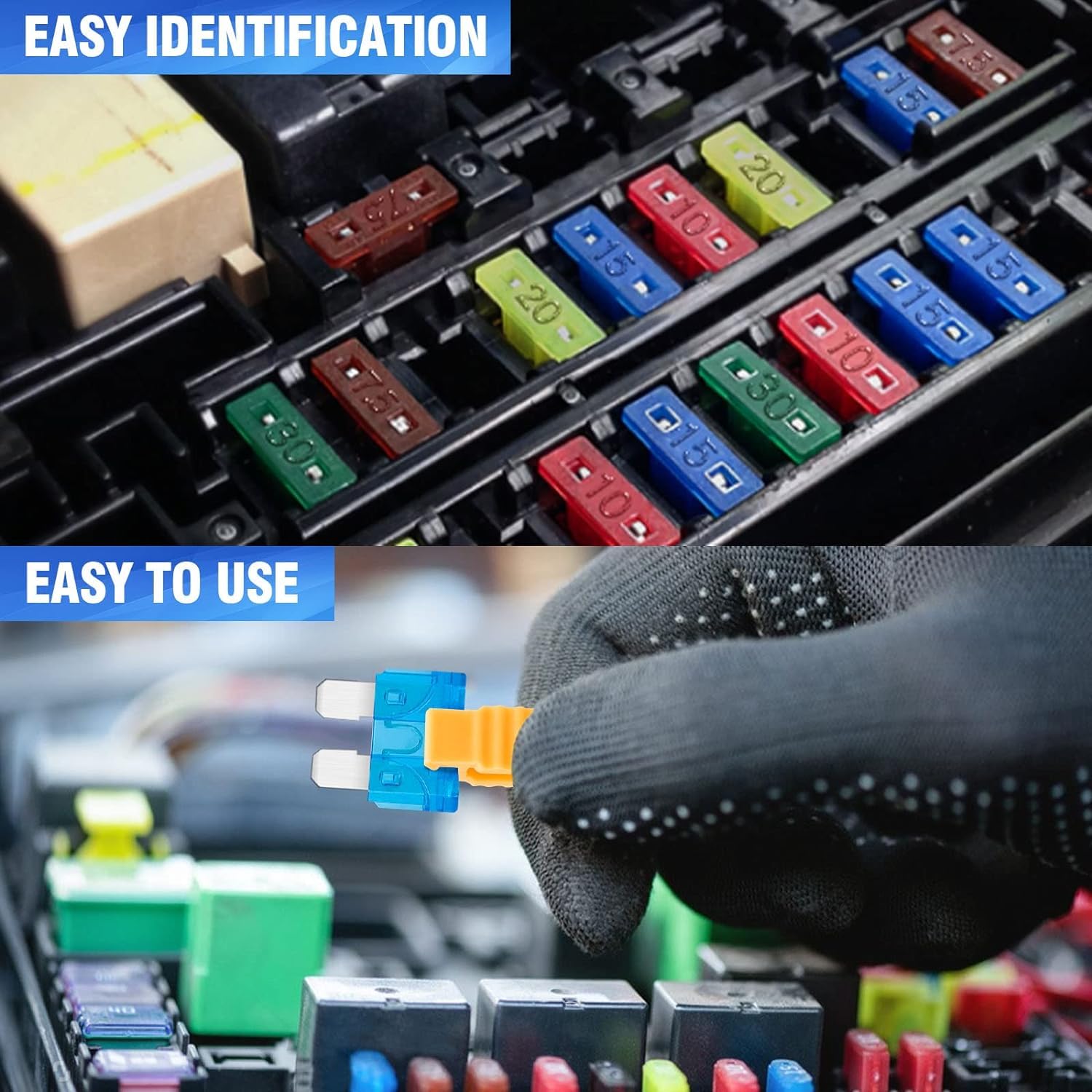 75 Pcs 35Amp Mini Fuse, 35 A Mini Car Blade Automotive Fuses for Car RV Truck SUV Motorcycle Boat