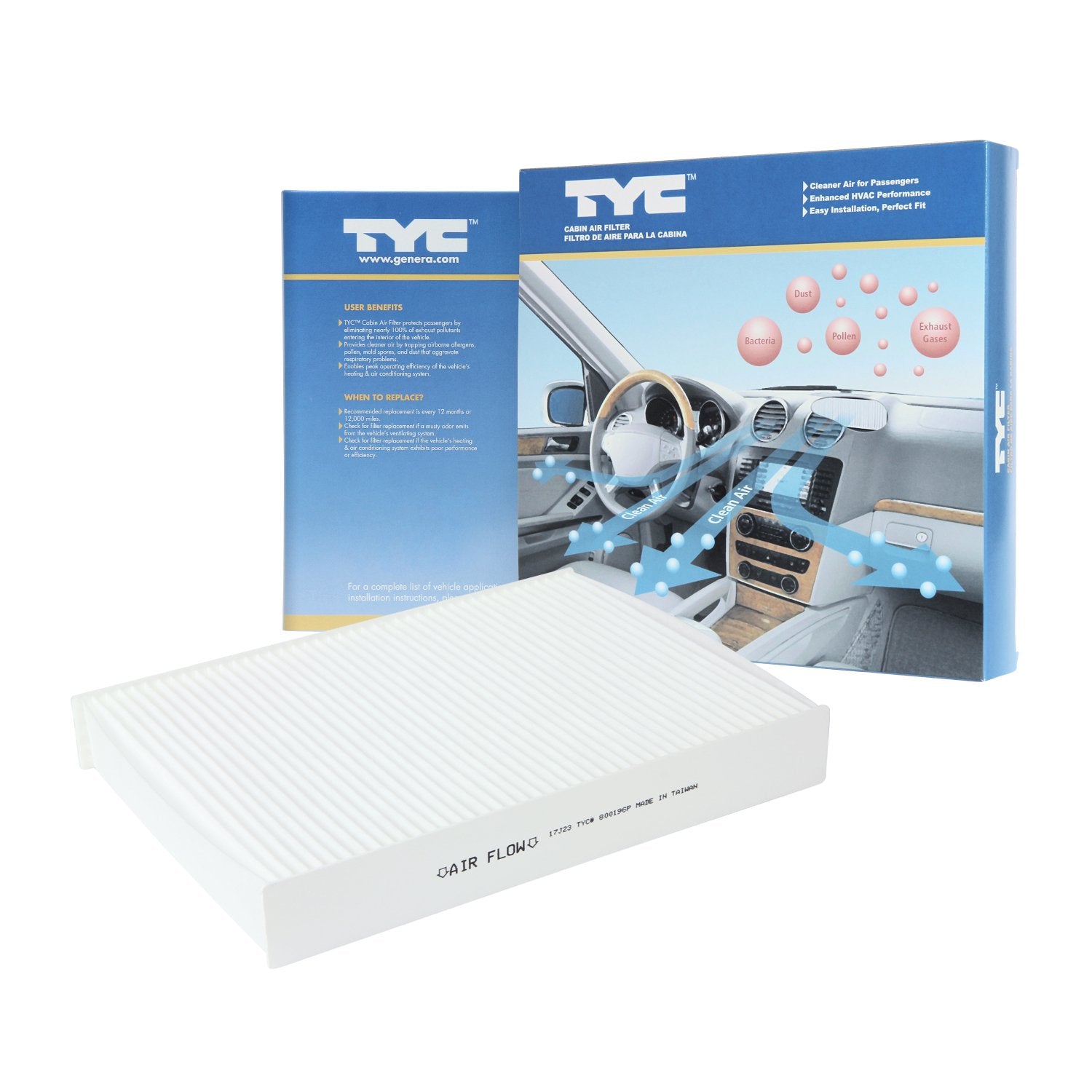 TYC Cabin Air Filter Compatible with 2014-2020 Nissan Rogue