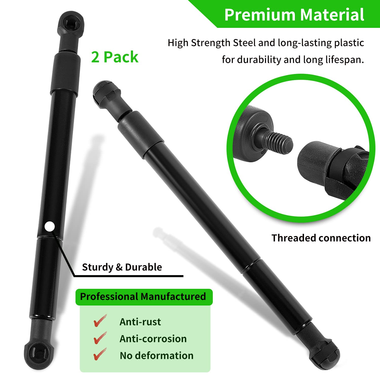 Johntruck 2 Pack Steering Control Dampers, Model 603983, High Strength Steel, Gray, Compatible with Hustler Raptor SD & More Mowers