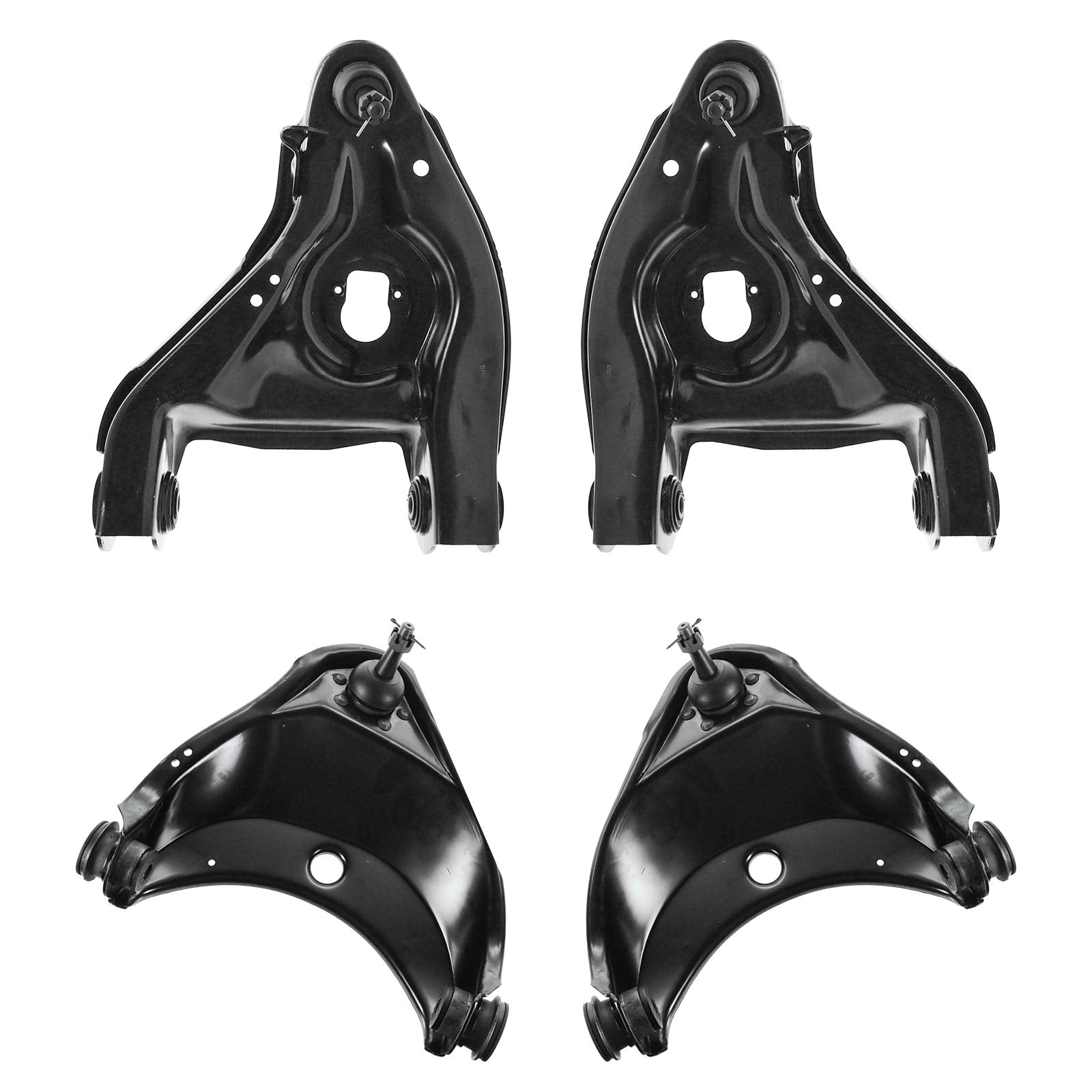 TRQ Front Control Arm with Ball Joint Set Compatible with 88-02 Chevrolet GMC