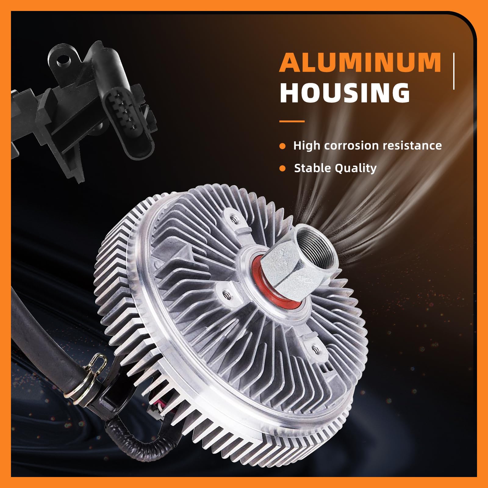 TOPAZ Electronic Radiator Cooling Fan Clutch DRS-898-3201 for Chevy Trailblazer, SSR, GMC Envoy, Saab 9-7X 4.2L 5