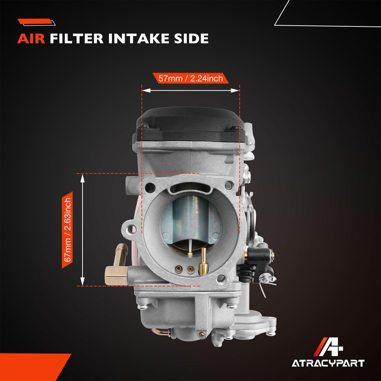 ATRACYPART CV40 Carburetor for Harley Davidson Sportster 883/1200, Dyna, FXR, Softail, Touring - Includes Spark Plug