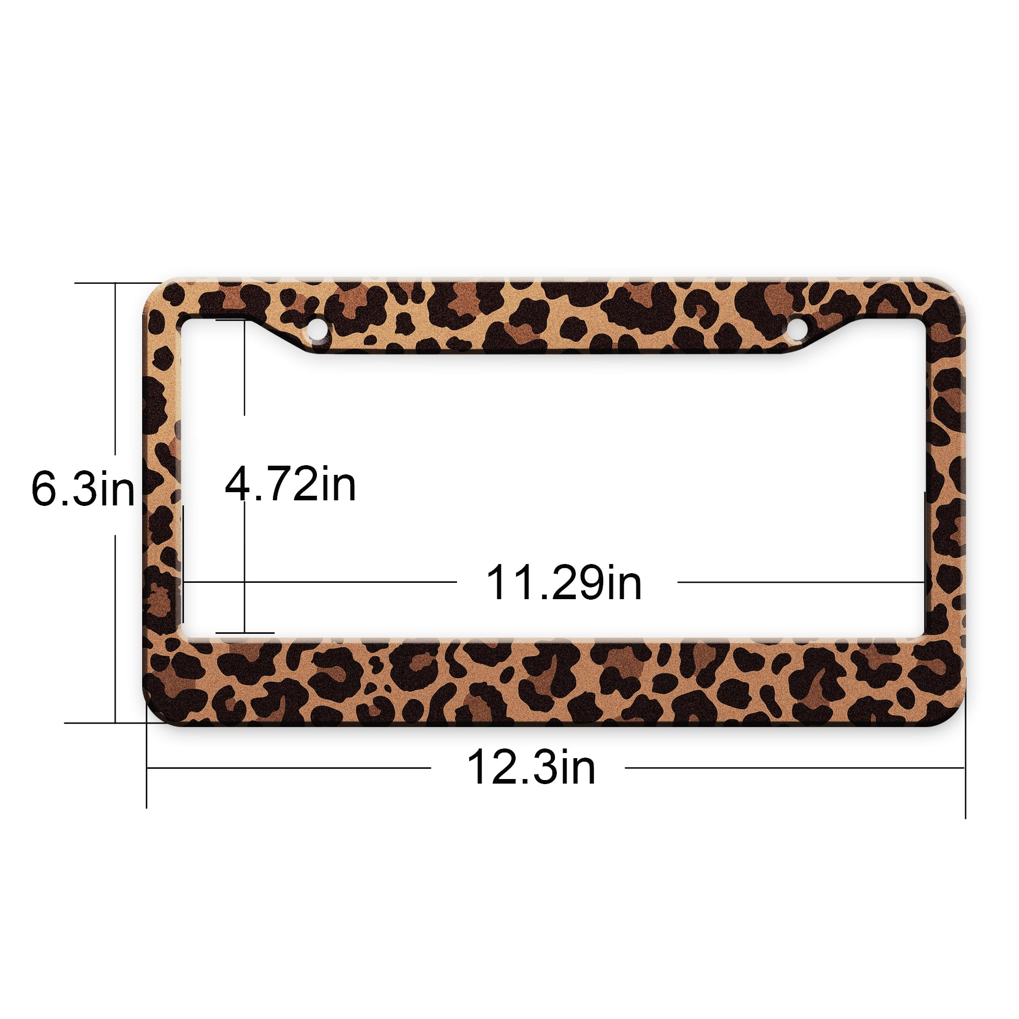 Leopard Cheetah Print License Plate Covers Leopard Cheetah License Plate Frame Leopard Cheetah License Plate Holders Cheetah Leo