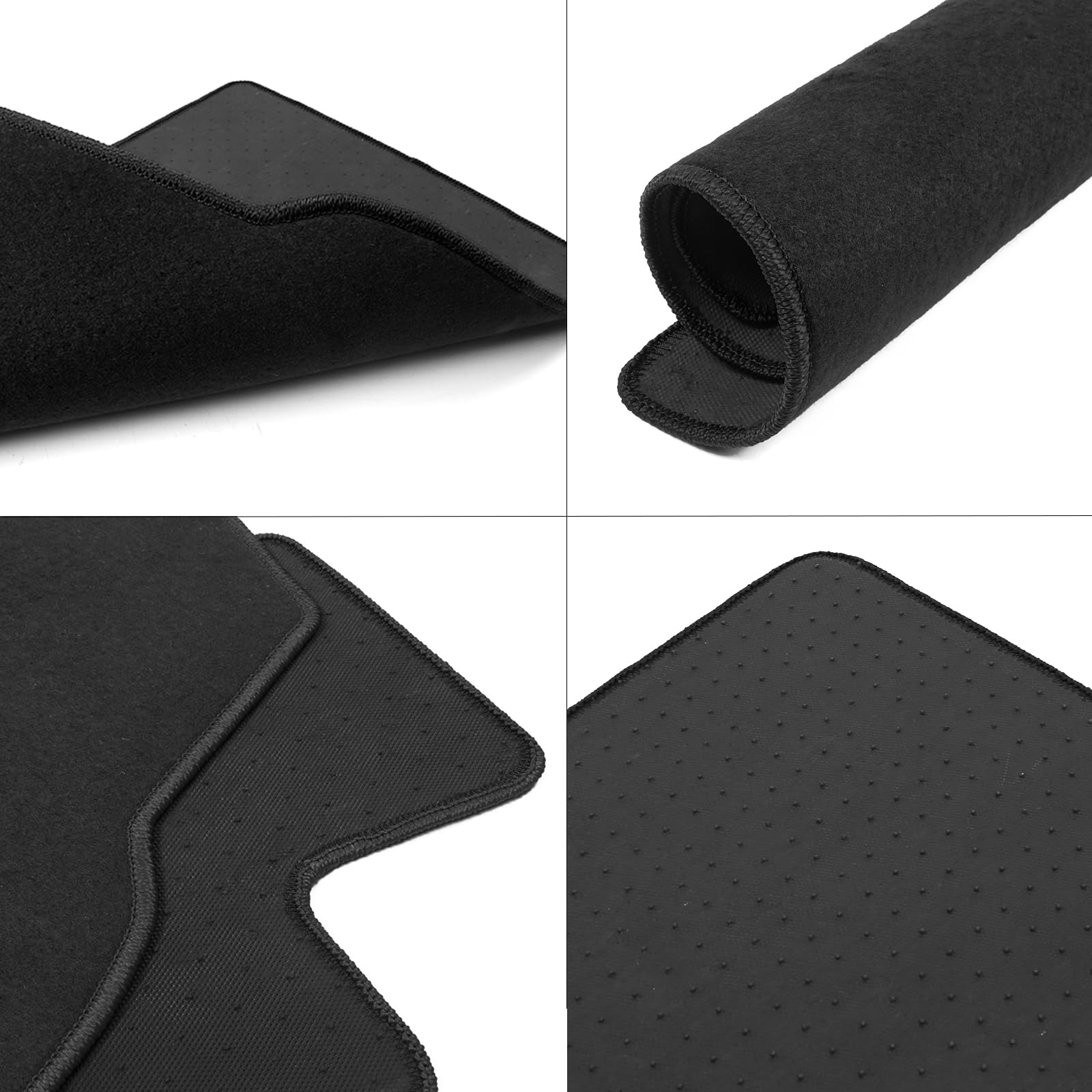 Floor Mat Compatible with BMW E92 Logo 3-Series, 2007-2013 Factory Fitment Front & Rear Nylon Car Floor Carpets Carpet Liner by