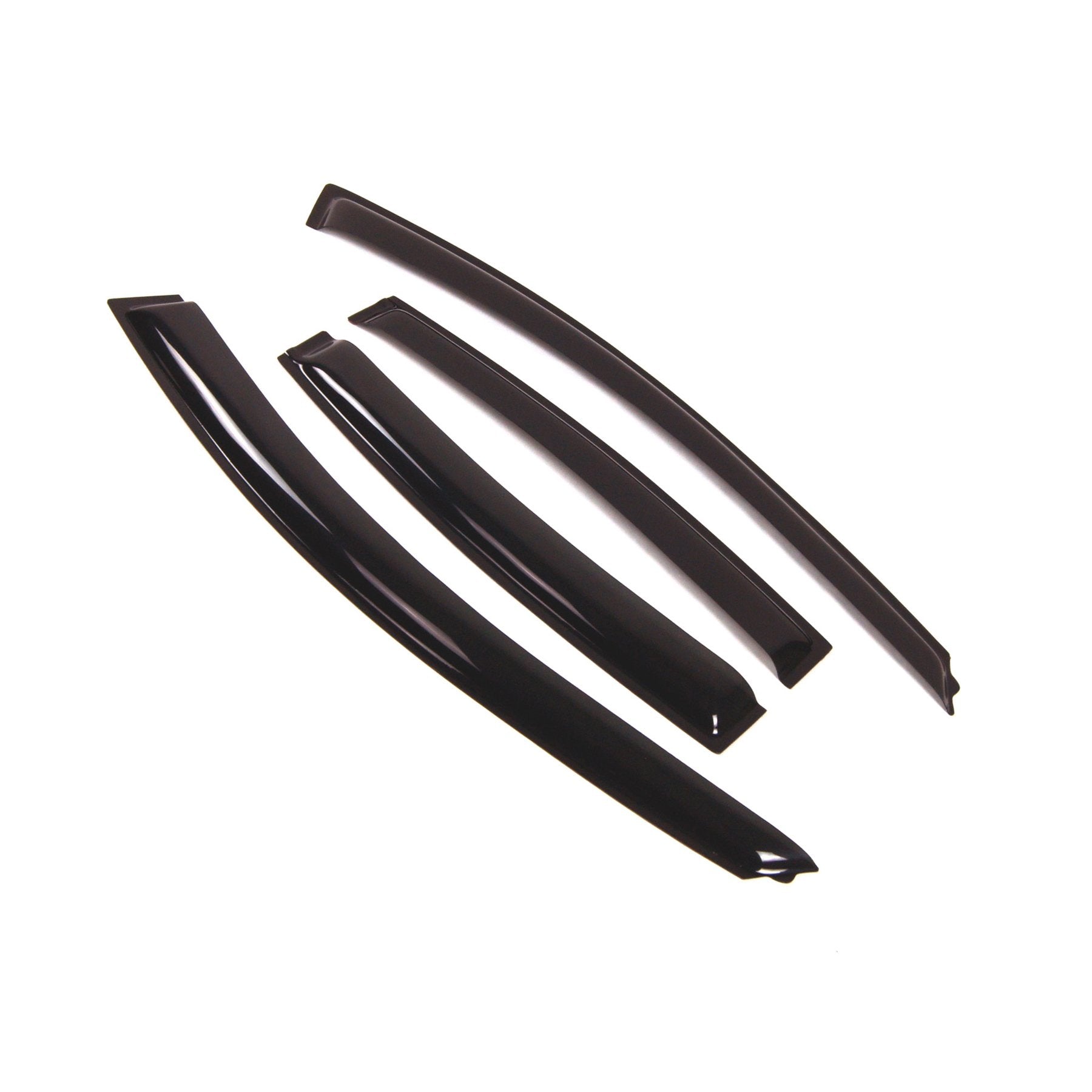 Tuningpros Window Visor Compatible With 2011-2016 Chevrolet Cruze, Dgwv2-064 Outside Mount Deflector Rain Guard Dark Smoke, 4 Pc