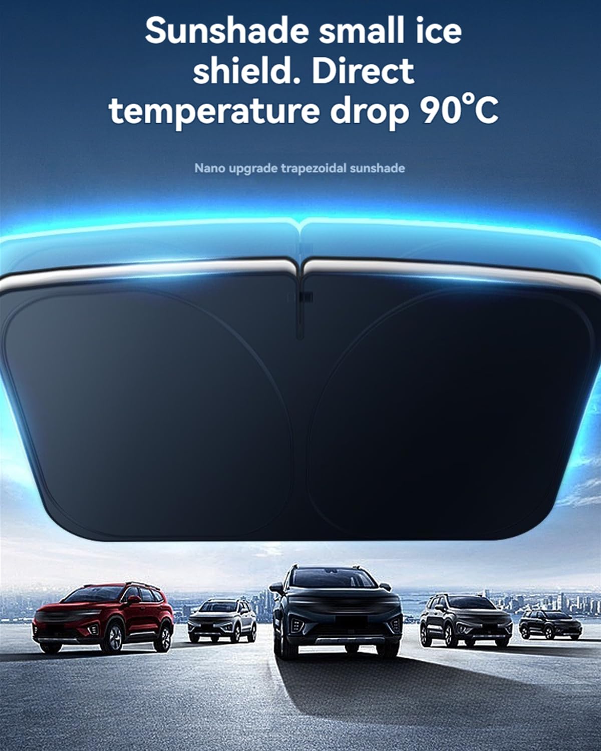 LZYYQX Windshield Sun Shade for Mazda 6 (2014-2021) - White Front Window Protector Car Accessory