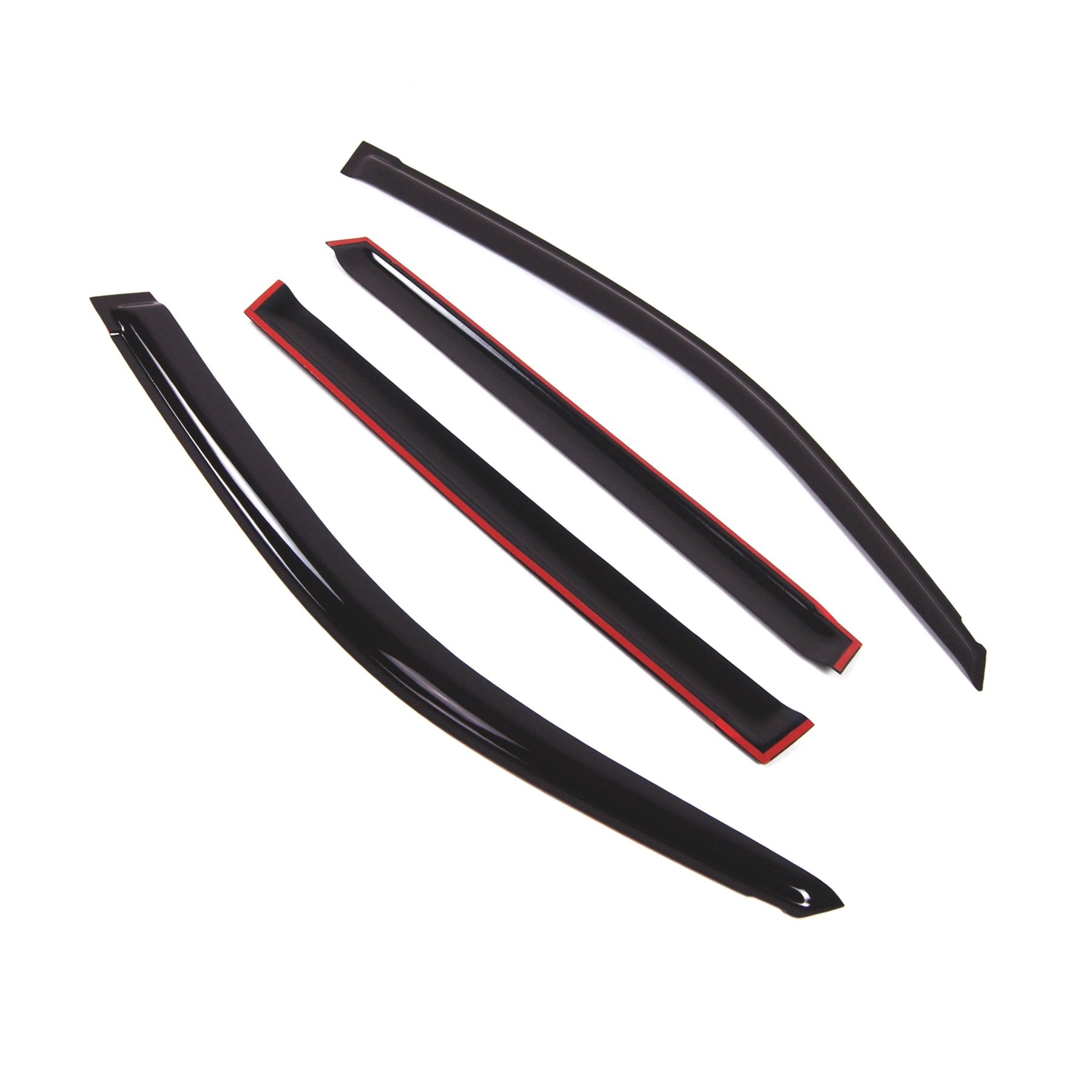 Tuningpros Wd2-847B Dark Smoke 4 Pcs Set Window Visor (Outside Mount) Deflector Rain Guard Compatible With 2017-2018 Lexus Gx460
