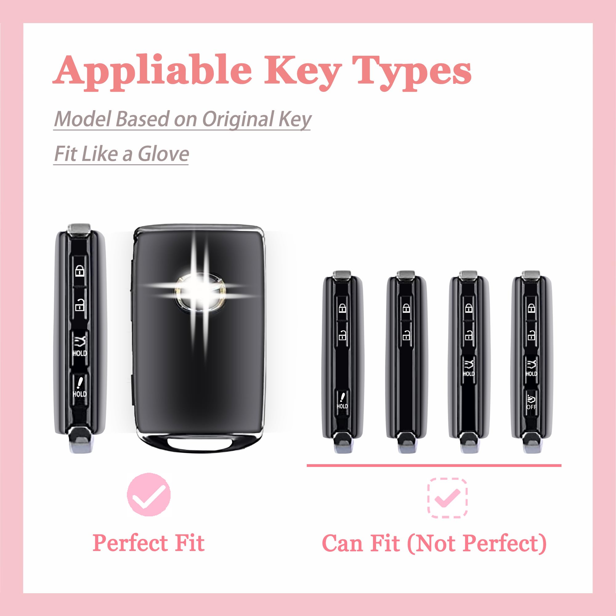 TECARATE for Mazda Key Fob Cover - Soft TPU Key Fob Case Compatible for Mazda 3, Mazda 3 Hatchback, Mazda CX-5, CX-30, CX-10 Sma