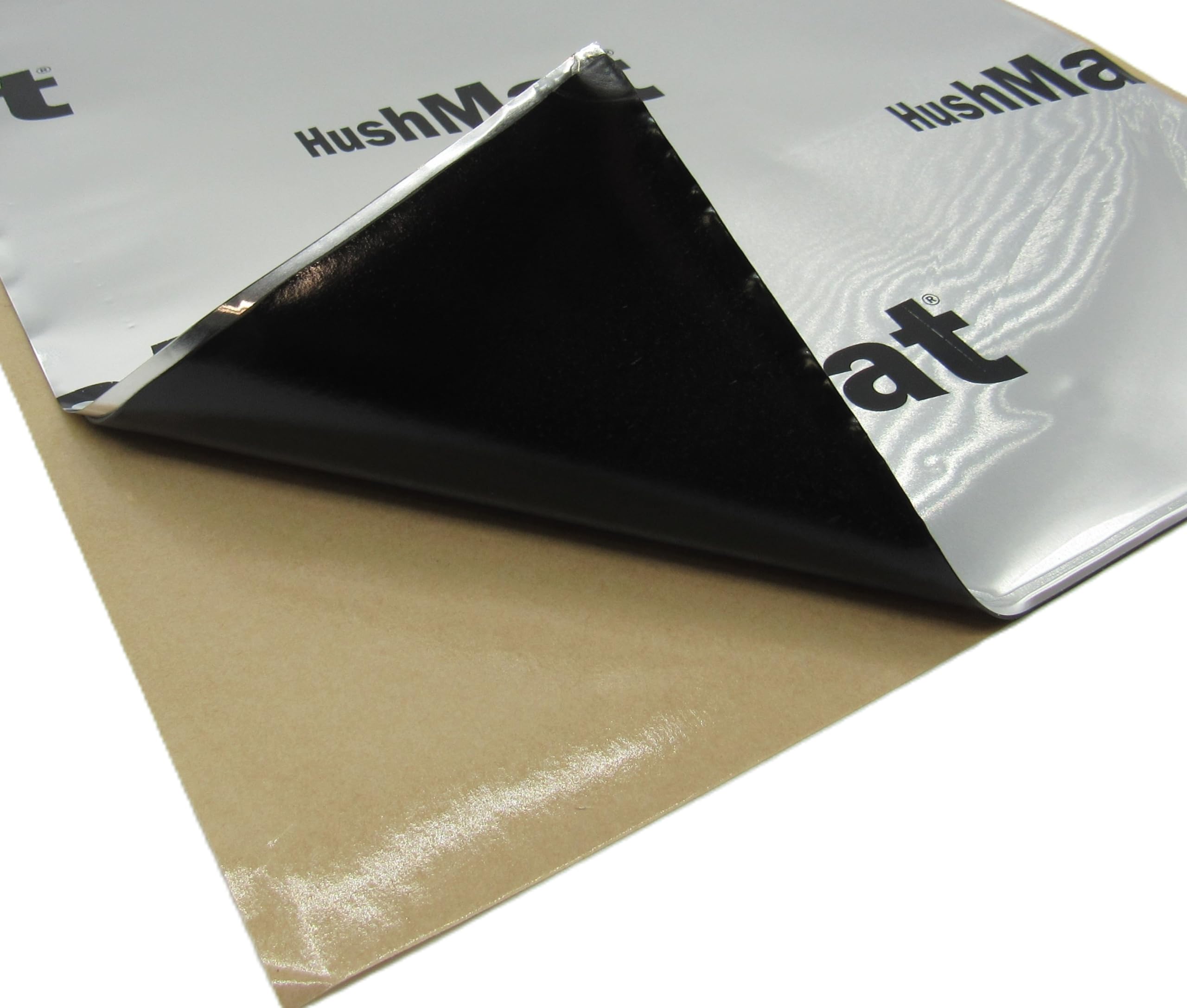 HushMat 10201 Door Kit - 10 Sheets of 12 x 12 Silver Ultra Sound Deadening & Thermal Insulation - 10 Sq. Ft.