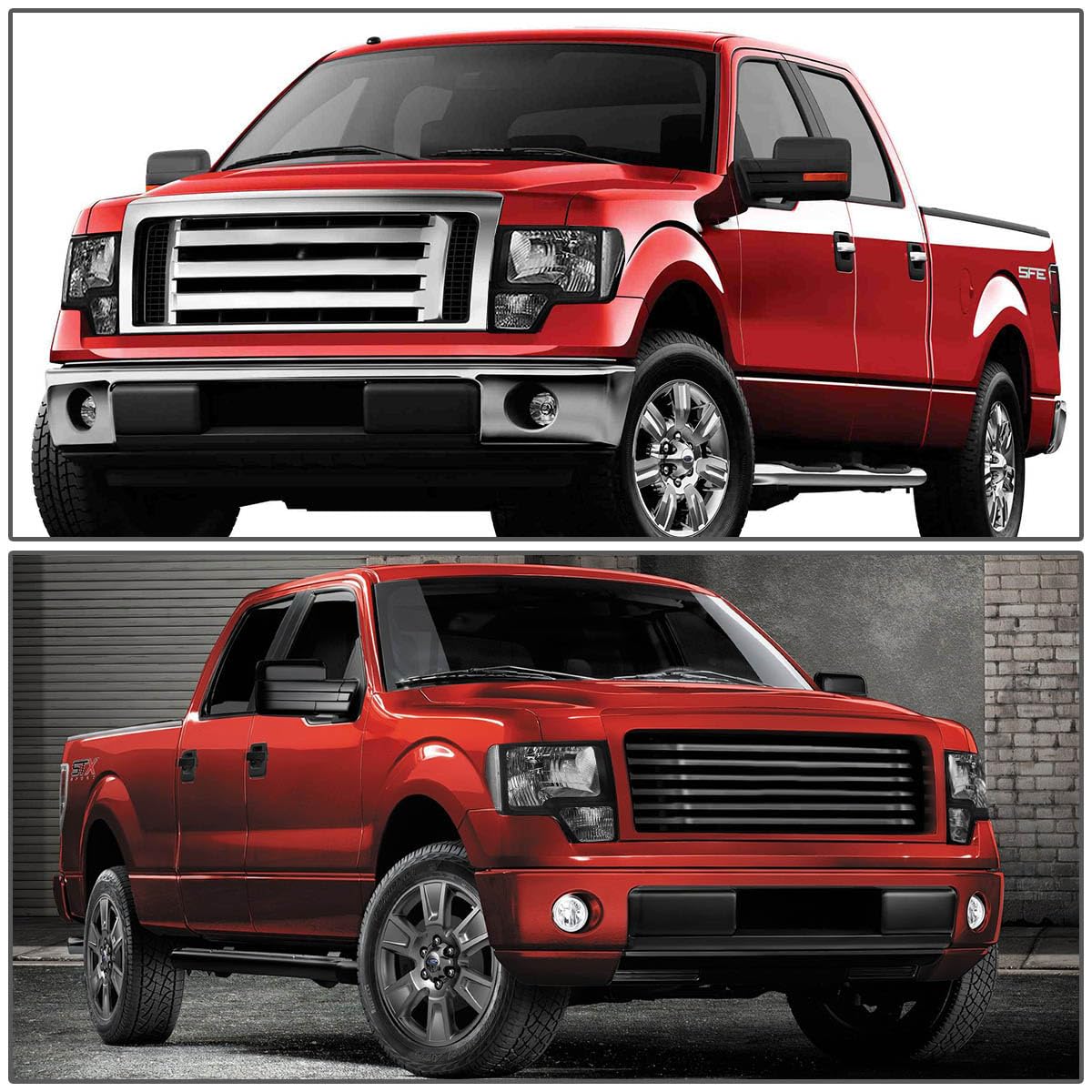 Dna Motoring Hl-Oh-F1509-Bk-Cl1 Black Housing Clear Lens Headlights Compatible With 09-14 Ford F150