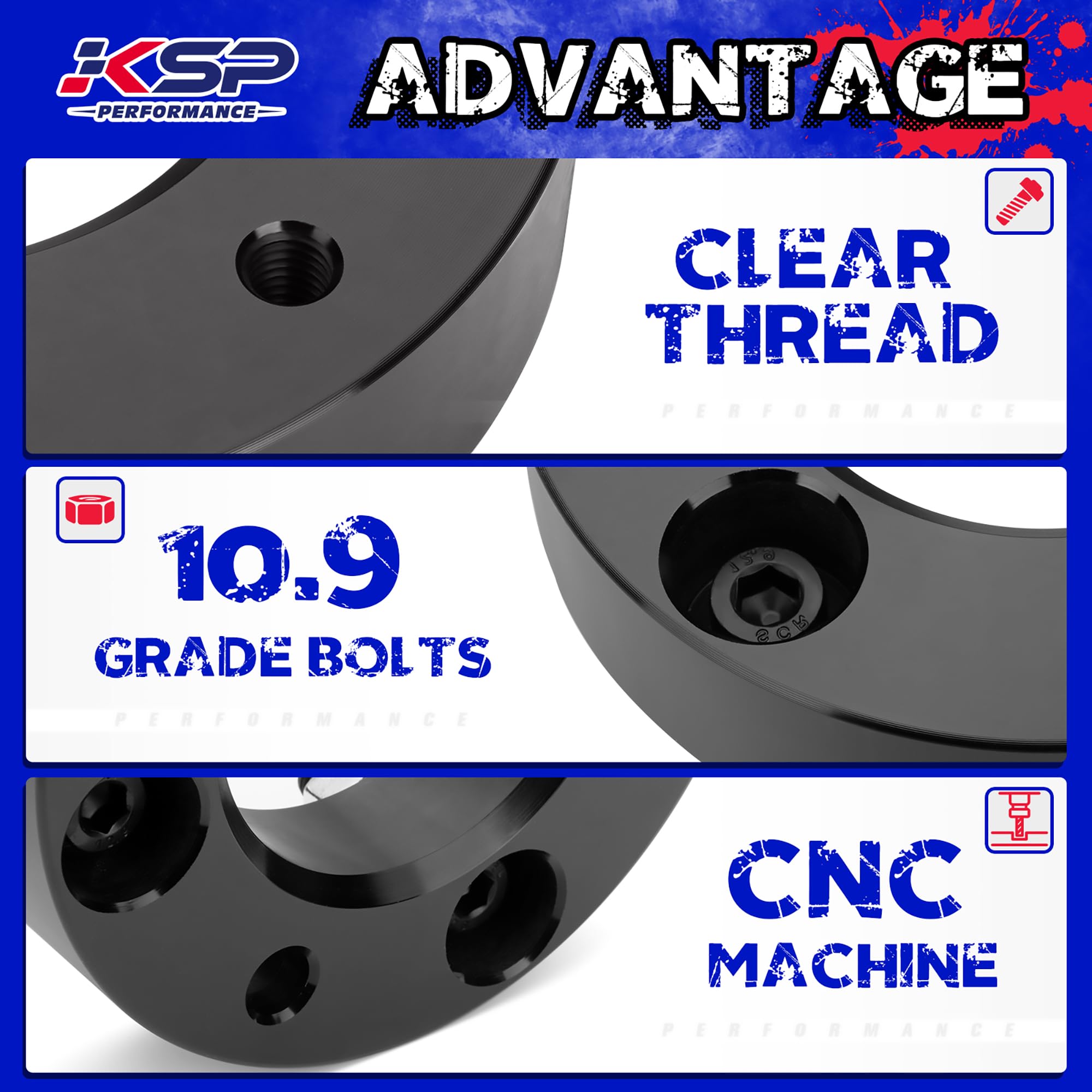 Ksp 4Runner Full Leveling Lift Kits, 3''Front Suspension Strut Spacers And 2'' Rear Polyurethane Coil Spring Spacers Fit For 200