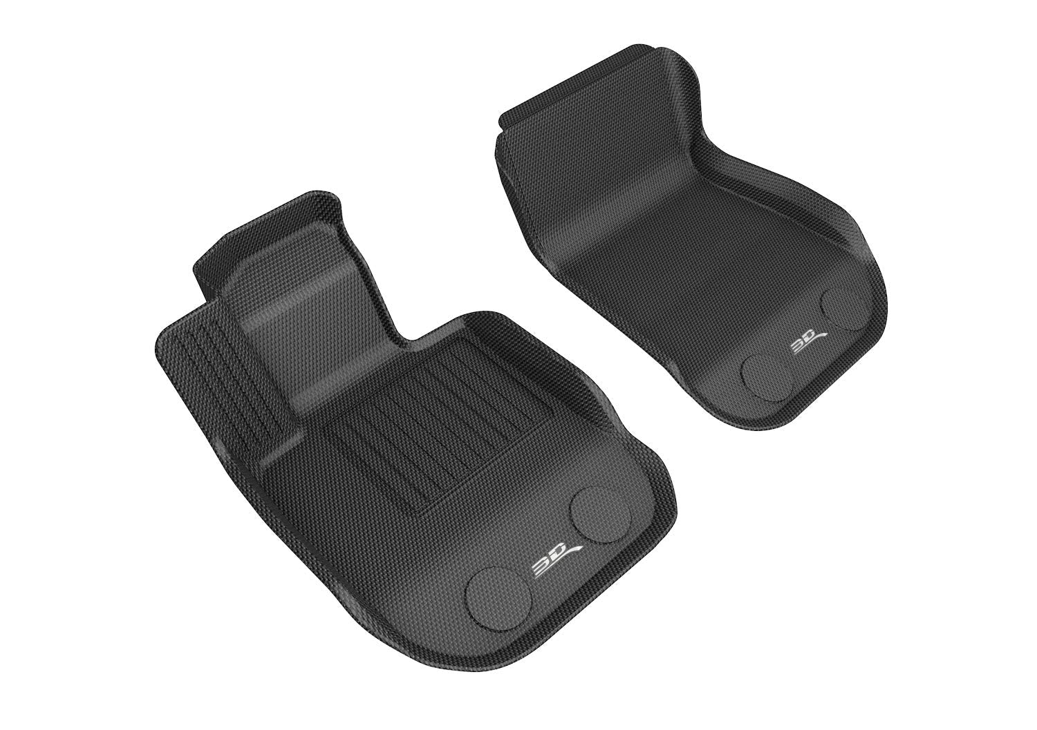 3D MAXpider Custom Fit Kagu Floor Mat (Black) Compatible for Toyota GR Supra and Compatible with BMW Z4 20202022  Front Row