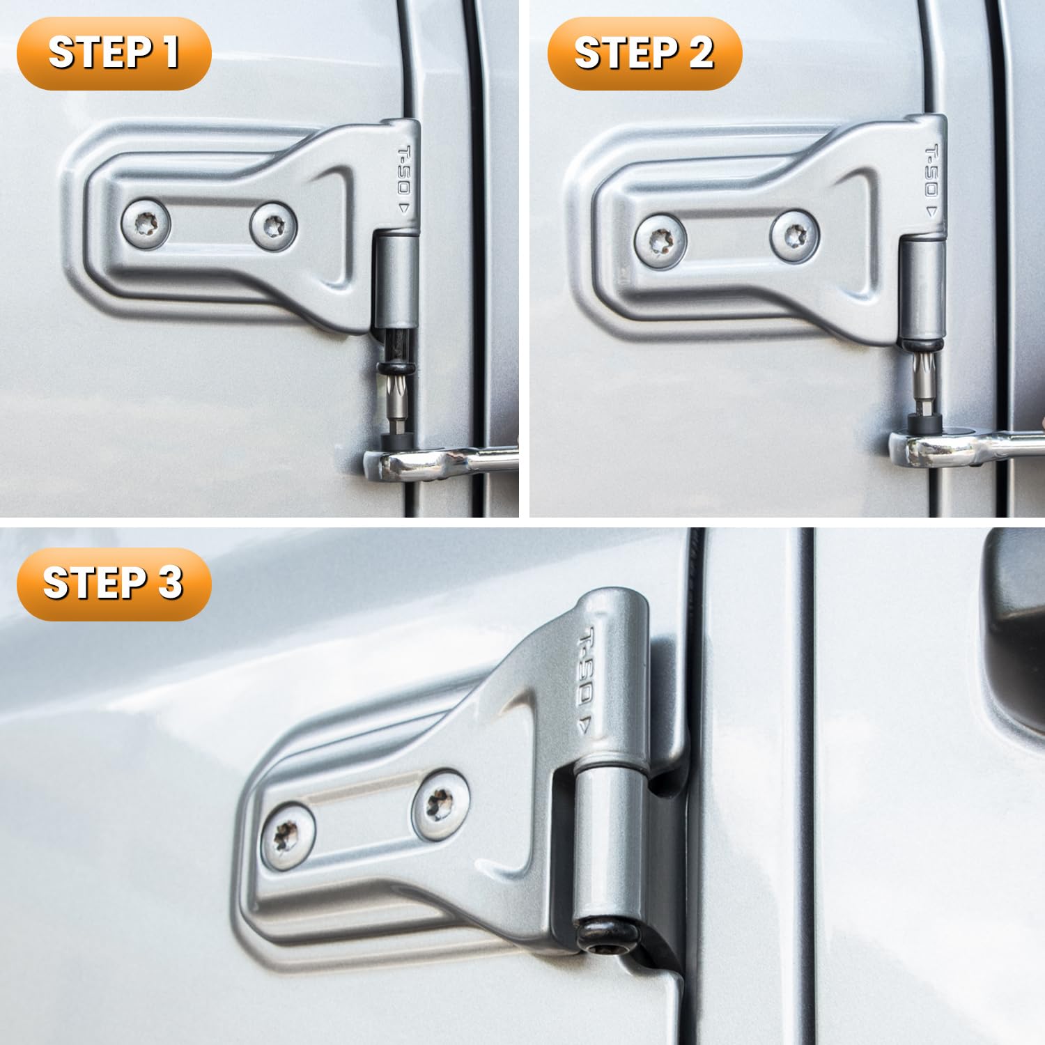 Door Hinge Nuts for Jeep Wrangler JK JKU Sports Sahara Freedom Rubicon Unlimited 2-Door 4-Door 2007-2018 Exterior Accessories Do