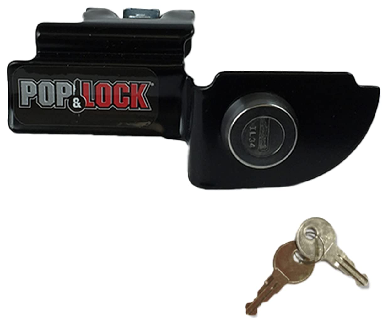 Pop & Lock - Pl3600 Black Manual Tailgate Lock For Dodge Dakota And Mitsubishi Raider