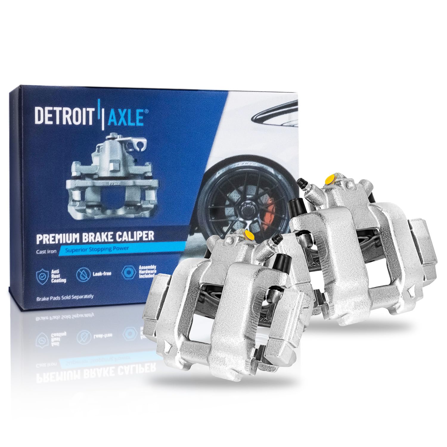 Detroit Axle - Front Left Right Brake Calipers w/Bracket Replacement for BMW 328i 330i GT 320i 230i 228i 328D 428i 430i xDrive