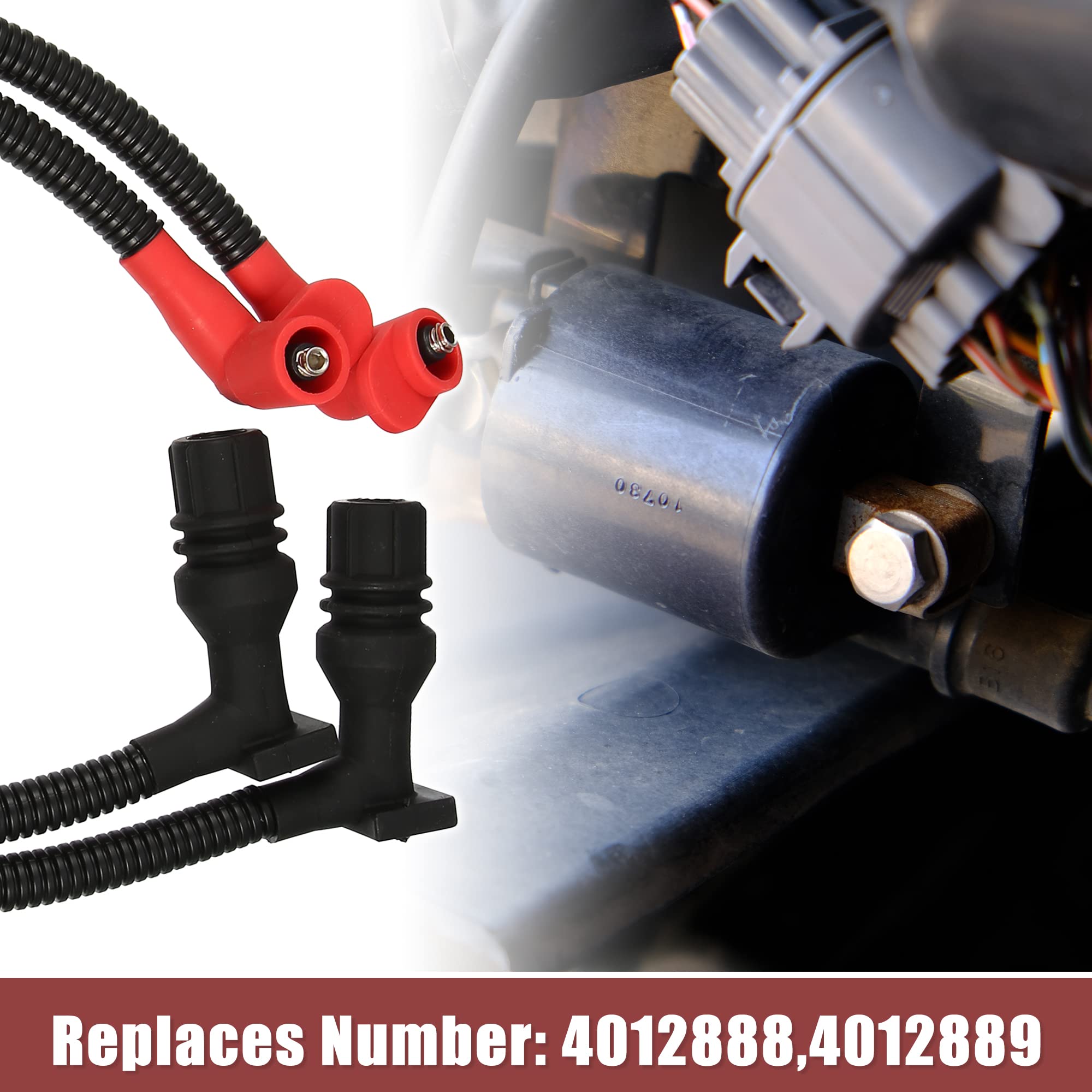 X Autohaux Ignition Coil Wire Ignition Spark Plug Wire Spark Plug Cap For Polaris For Ranger 800 Efi 2011-2017 For Ranger Crew 8