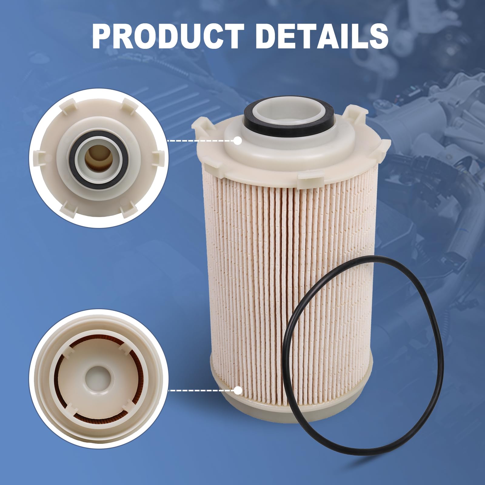 Carmocar Fuel Filter Water Separator 68061634Aa Repacement For 2007-2009 Dodge Ram 2500 3500 6.7L Cummins Diesel, 2008-2009 Dodg