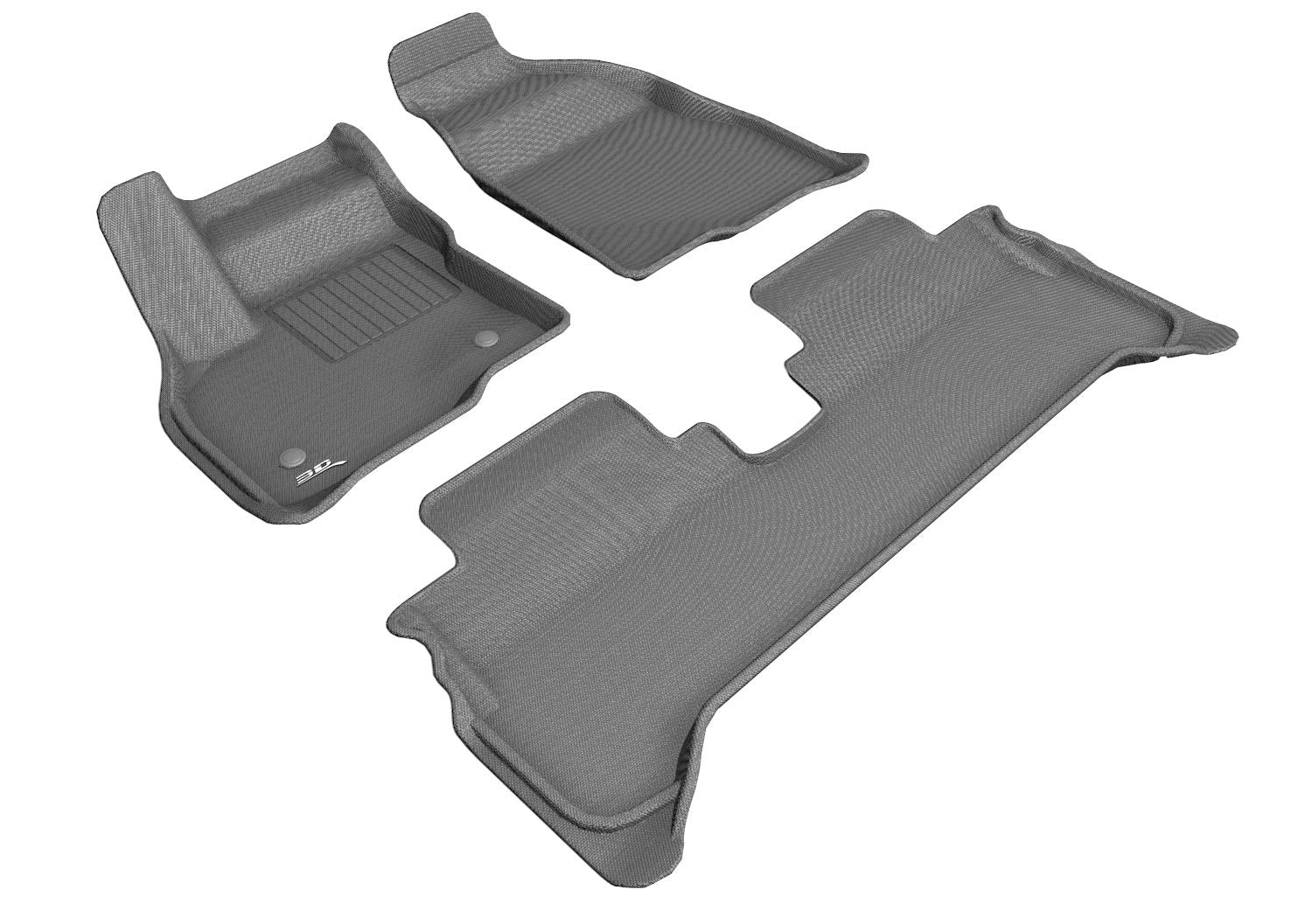 3D MAXpider AllWeather Floor Mats for Chevrolet Bolt EV 20172023 Custom Fit Car Floor Liners, Kagu Series (1st & 2nd Row, Gray