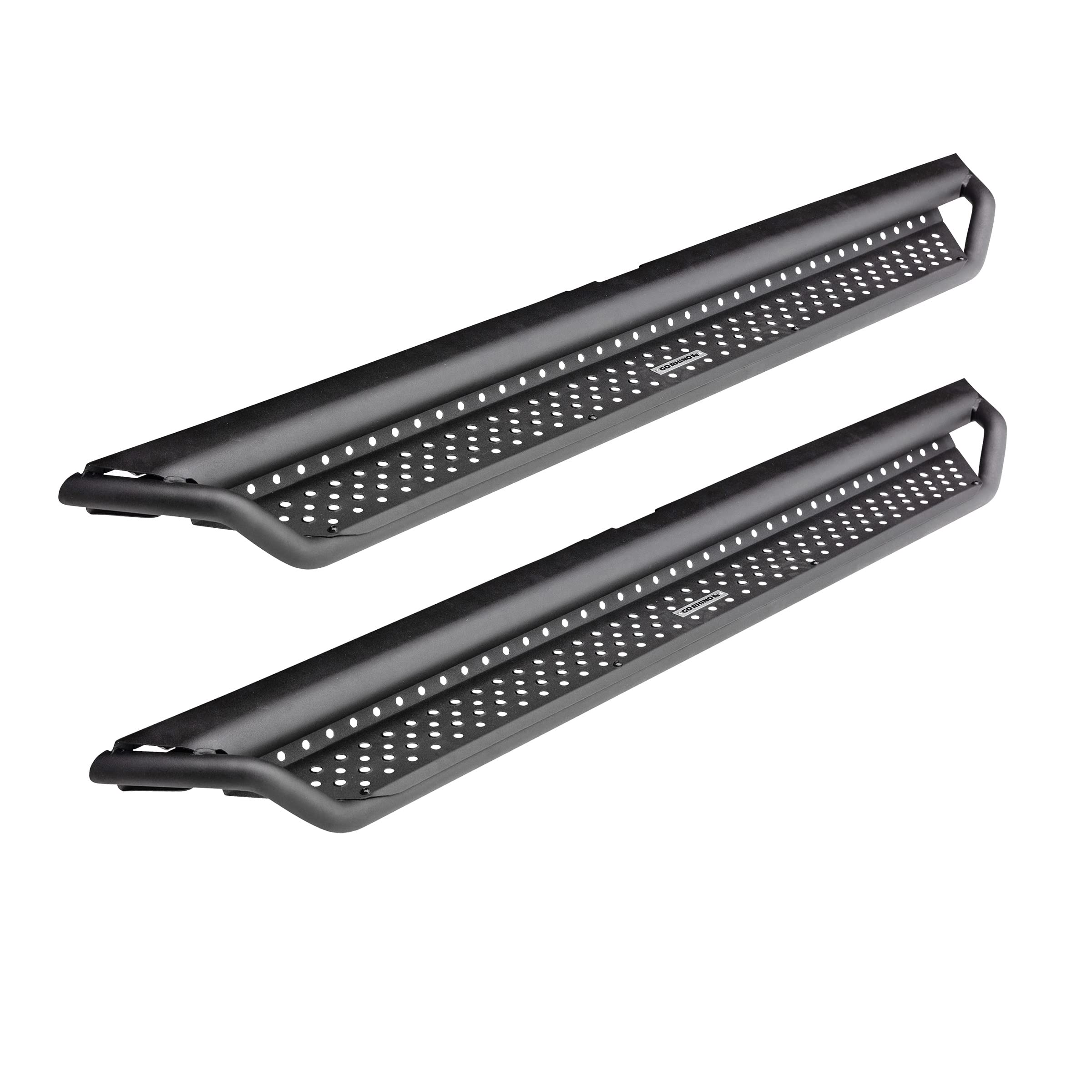 Go Rhino D14053T Dominator Xtreme D1 Side Steps With Rocker Panel Mounting Bracket Kit For 19-24 Gmc, Chevrolet (Crew Cab Pickup)