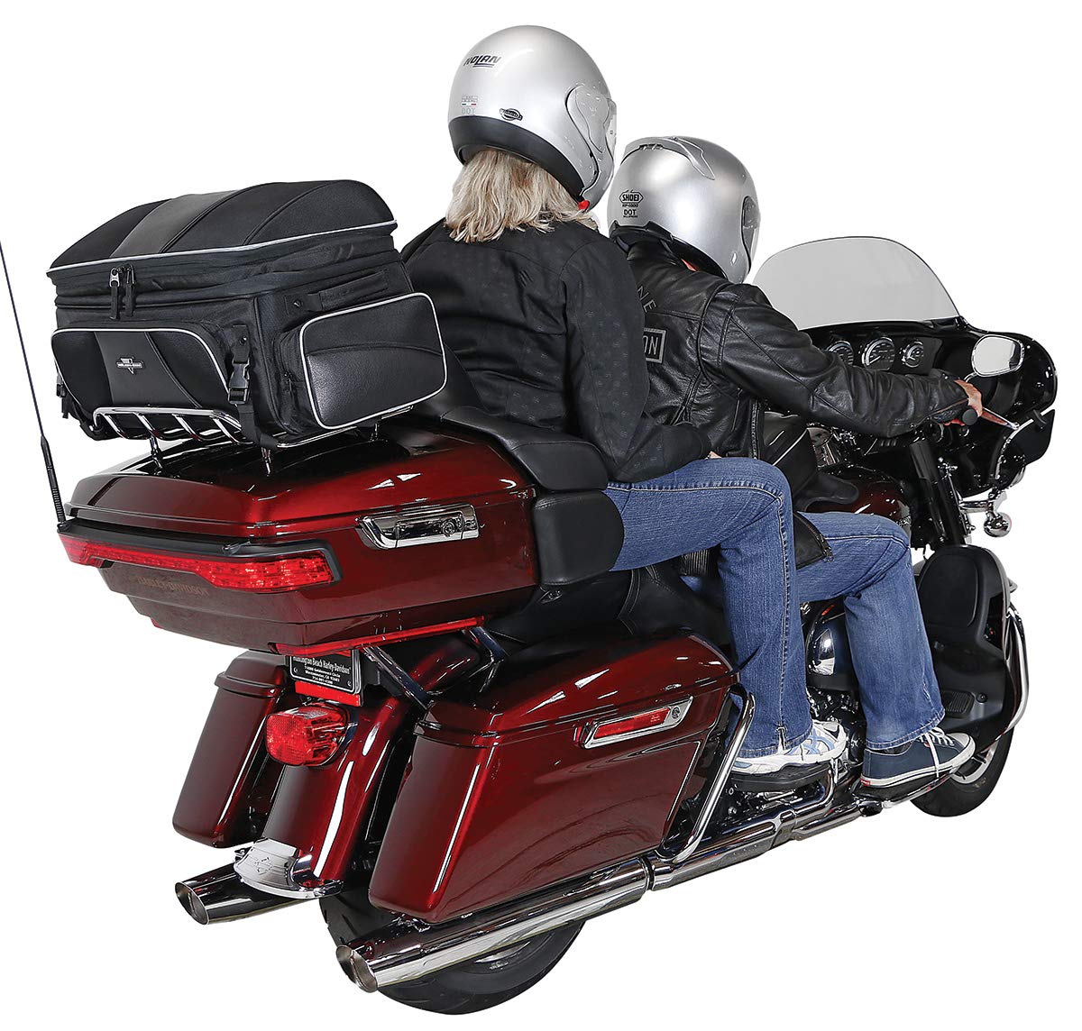 Nelson Rigg NR-300 Traveler Tour Trunk Bag - Black, UltraMax Fabric, Compatible with Harley Davidson, Indian Roadmaster, Honda Gold Wing