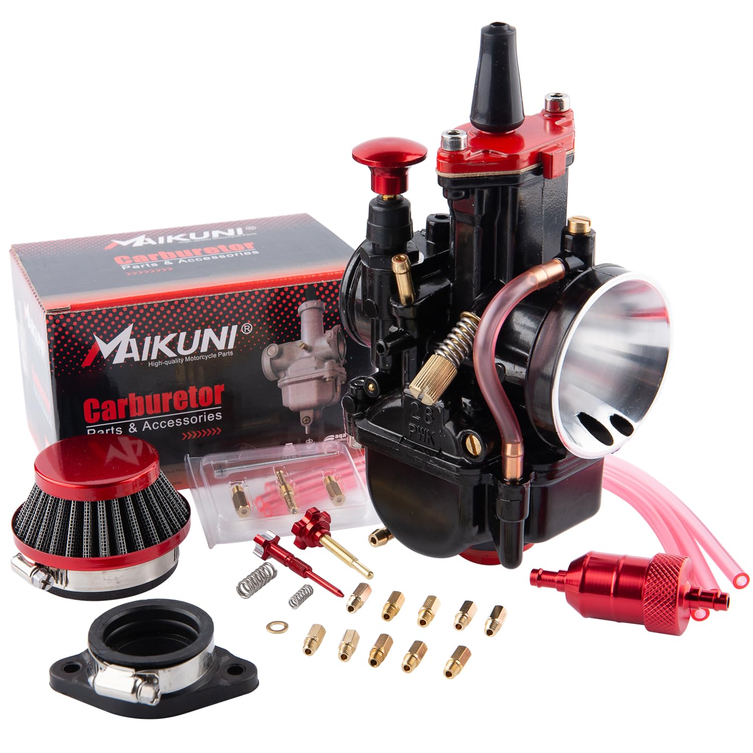 Pwk Carburetor 21Mm Racing Carb 50Cc To 100Cc 2T 4T Engine Carburetor Kits For Dirt Bike Motocross Motorcycle Scooter Atv Quad W