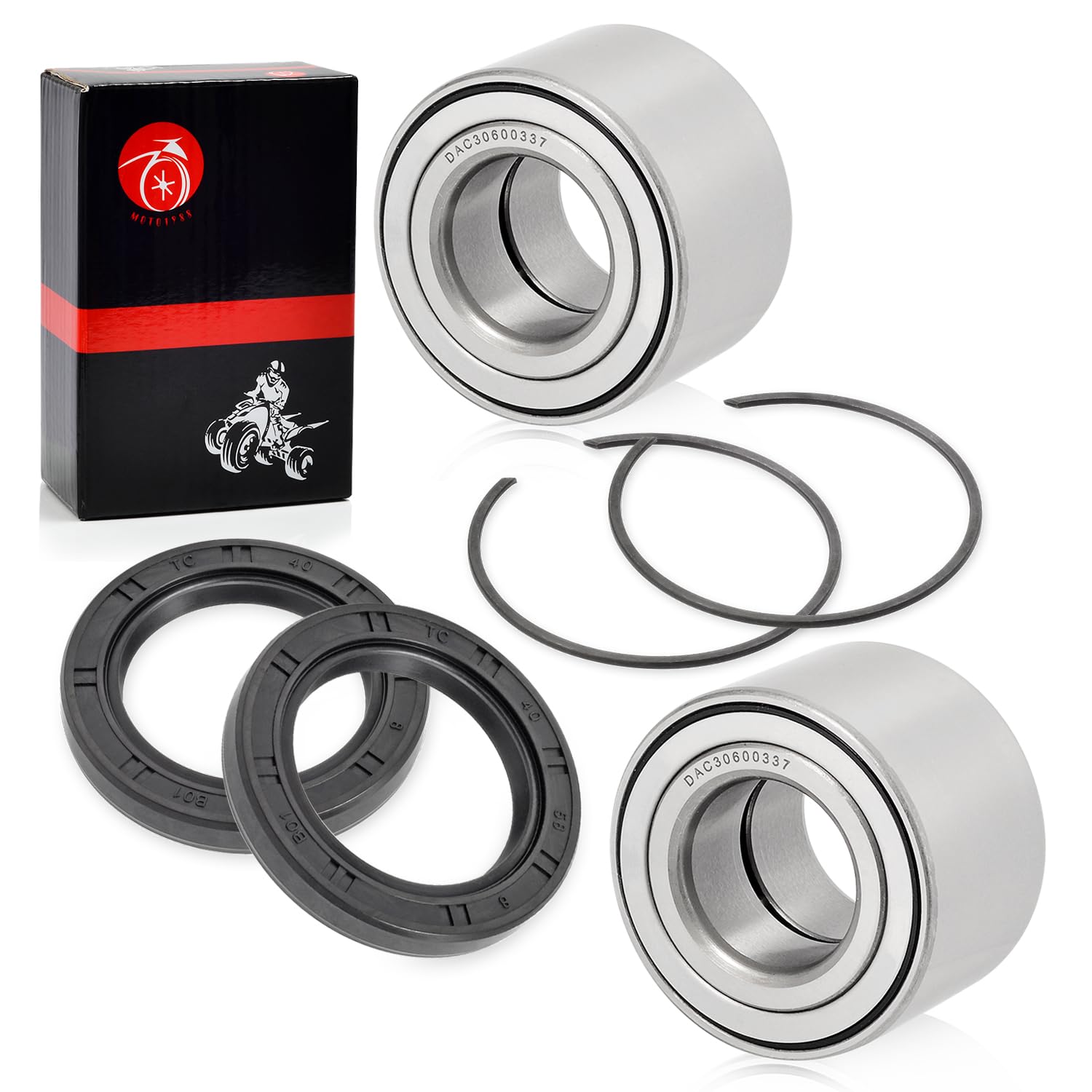Heavy Duty Front Wheel Bearing 30x60x37mm & CIRCLIP For Can-Am Maverick Commander Outlander Renegade Max 330 400 450 500 570 650