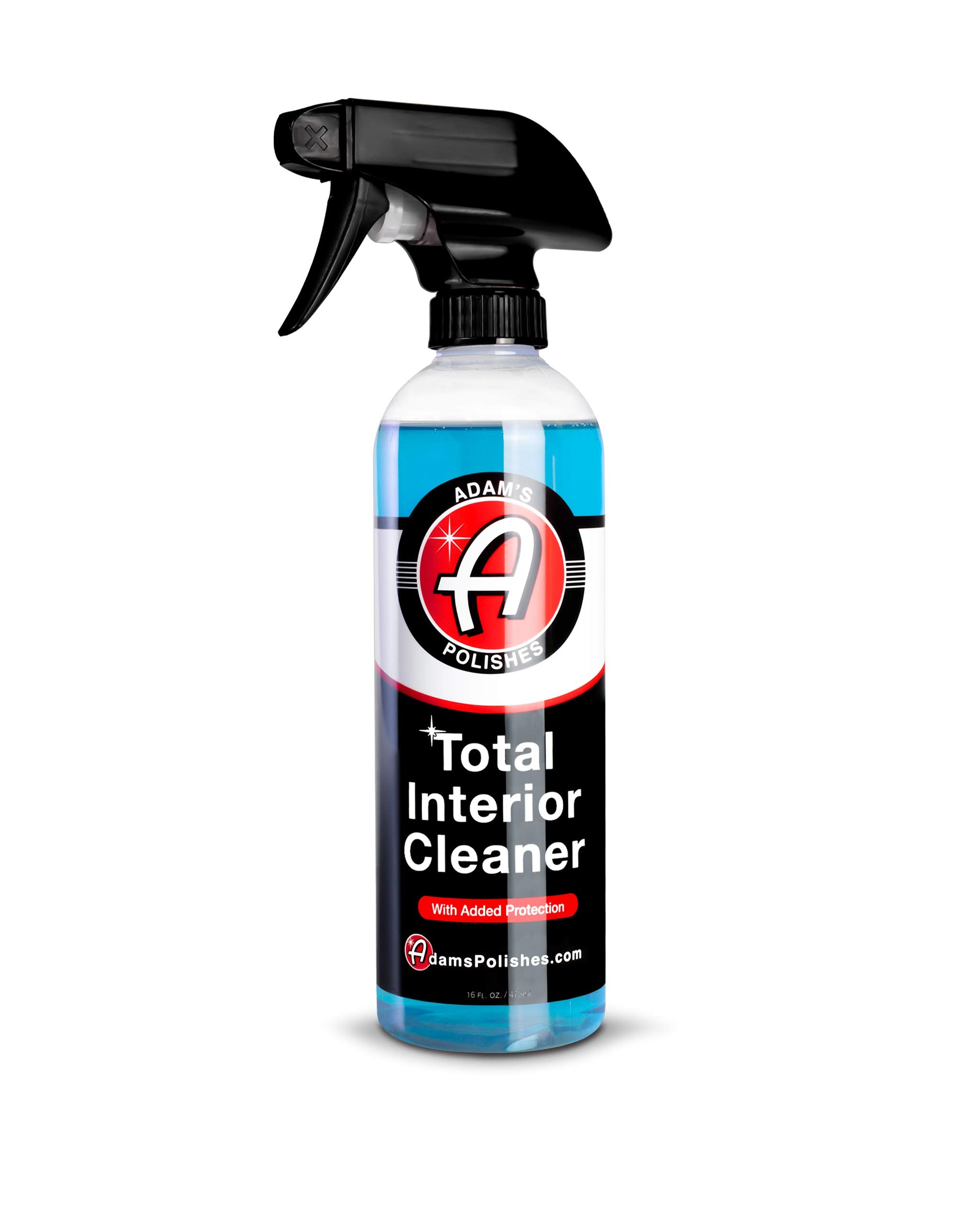Adam's Polishes Total Interior Cleaner - 16oz Ceramic Infused UV Protection for Leather, Vinyl, Plastics & Glass - Blueberry