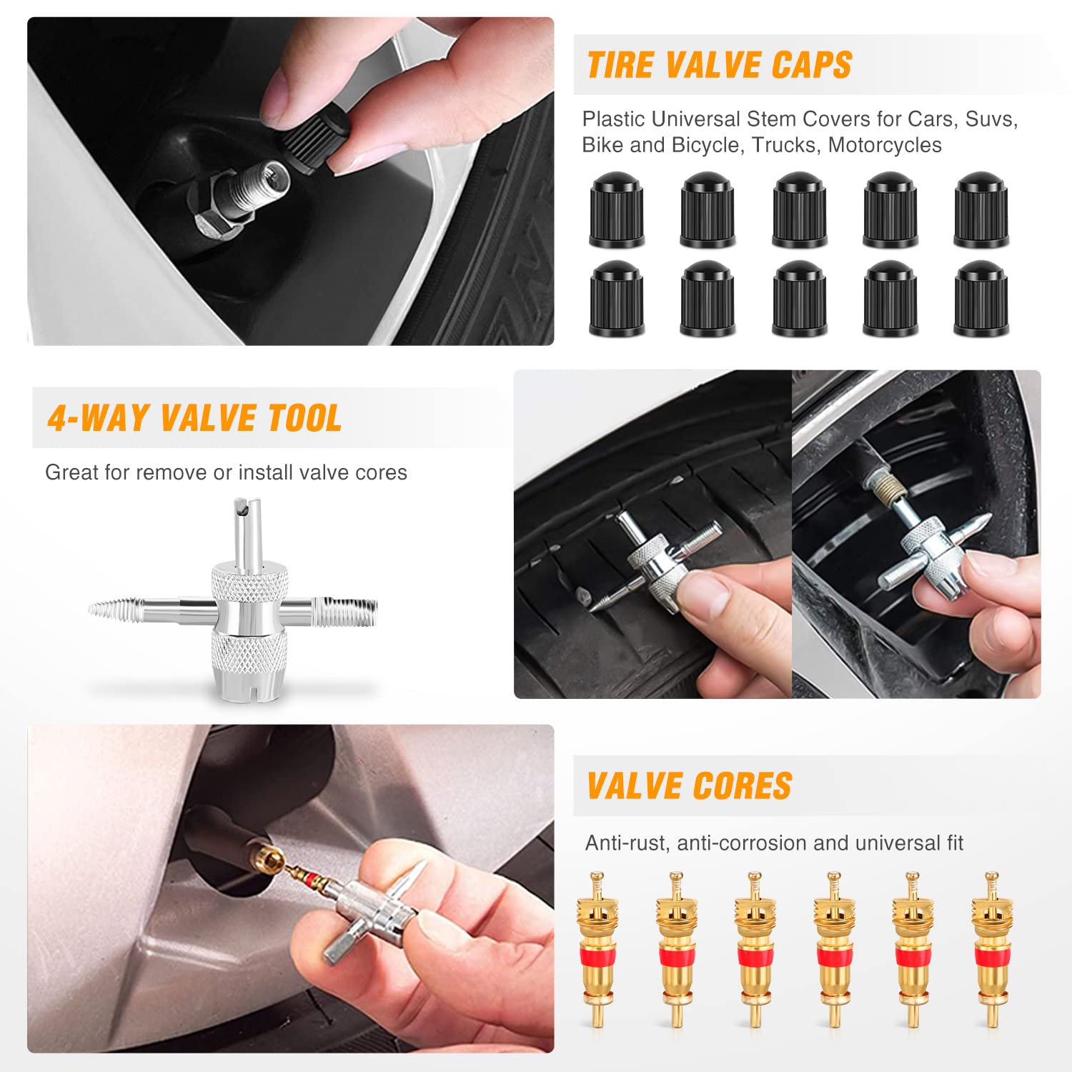 Gooacc 158Pcs Fender Liner Push-Type Retainer Cowl Panel Vent Cap For Subaru 90913-0067 90914-0051 90914-0007 90914-0063 91486-K