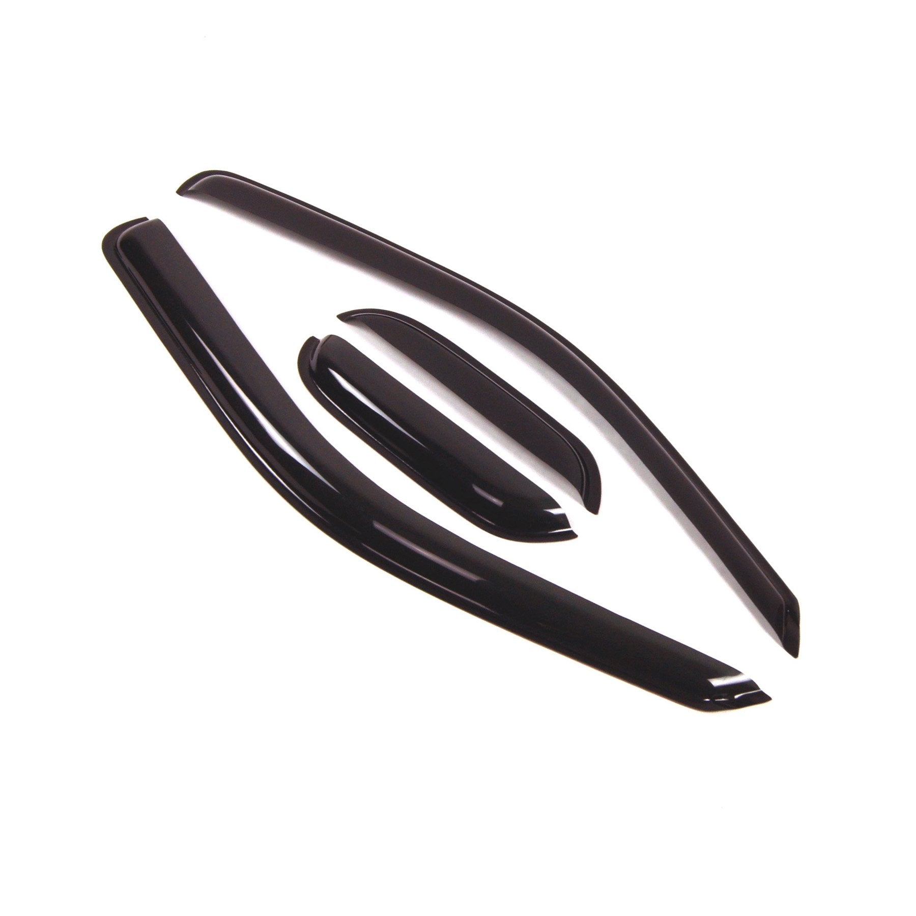 Tuningpros Outside Mount Window Vent Visors Rain Guards Compatible With Chevy Colorado Ext 2004-2012 | Side Window Wind Deflecto