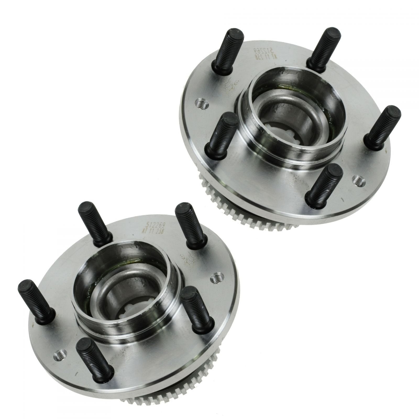 Trq Rear Wheel Hub Bearings Assembly Set Compatible With 2006-2012 Ford Fusion 2007-2012 Lincoln Mkz 2006 Zephyr 2003-2008 Mazda