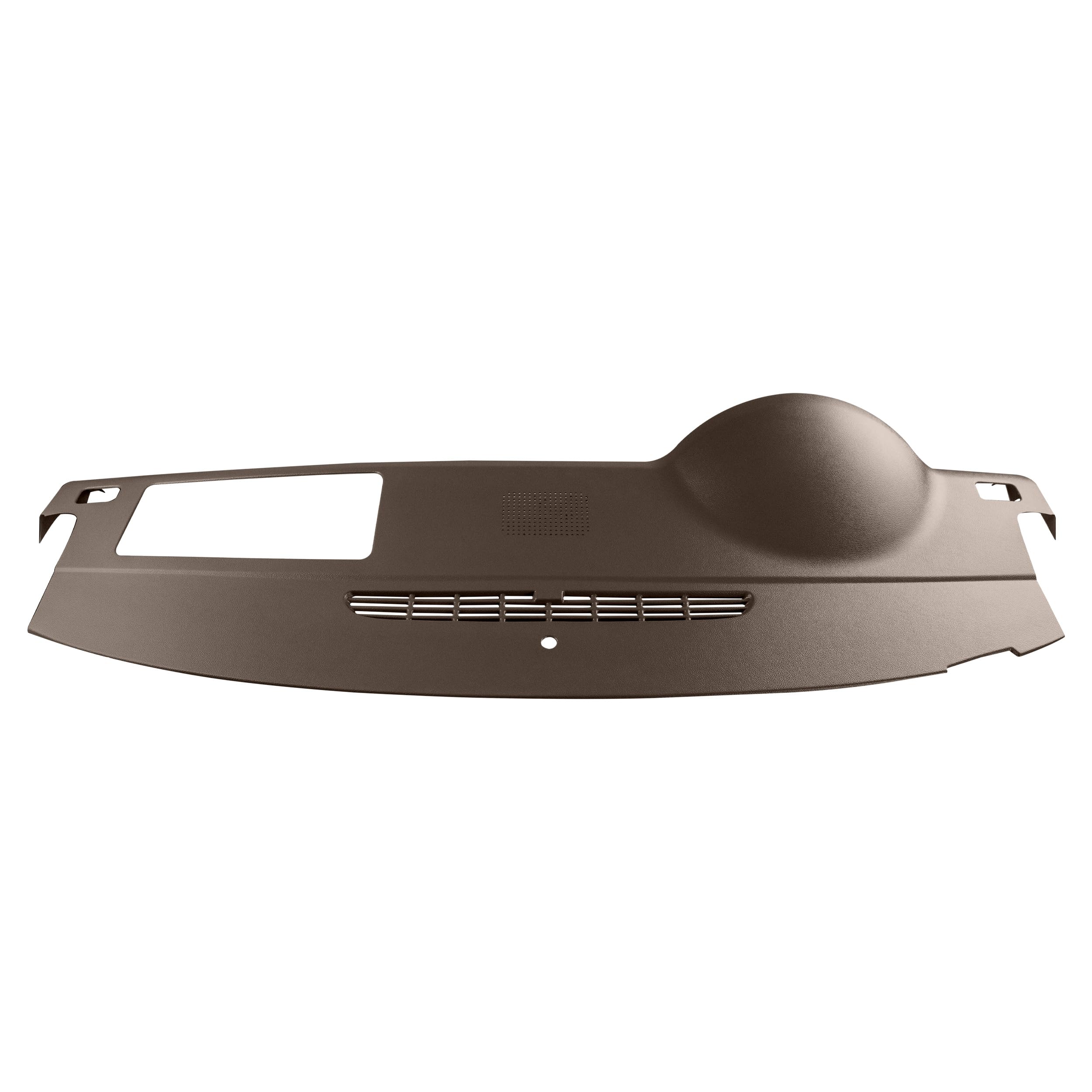 DashSkin Dash Cover Cap Compatible with 2007-2014 Tahoe Suburban Yukon Avalanche w Dash Speaker in Cocoa (Single Glovebox Silver