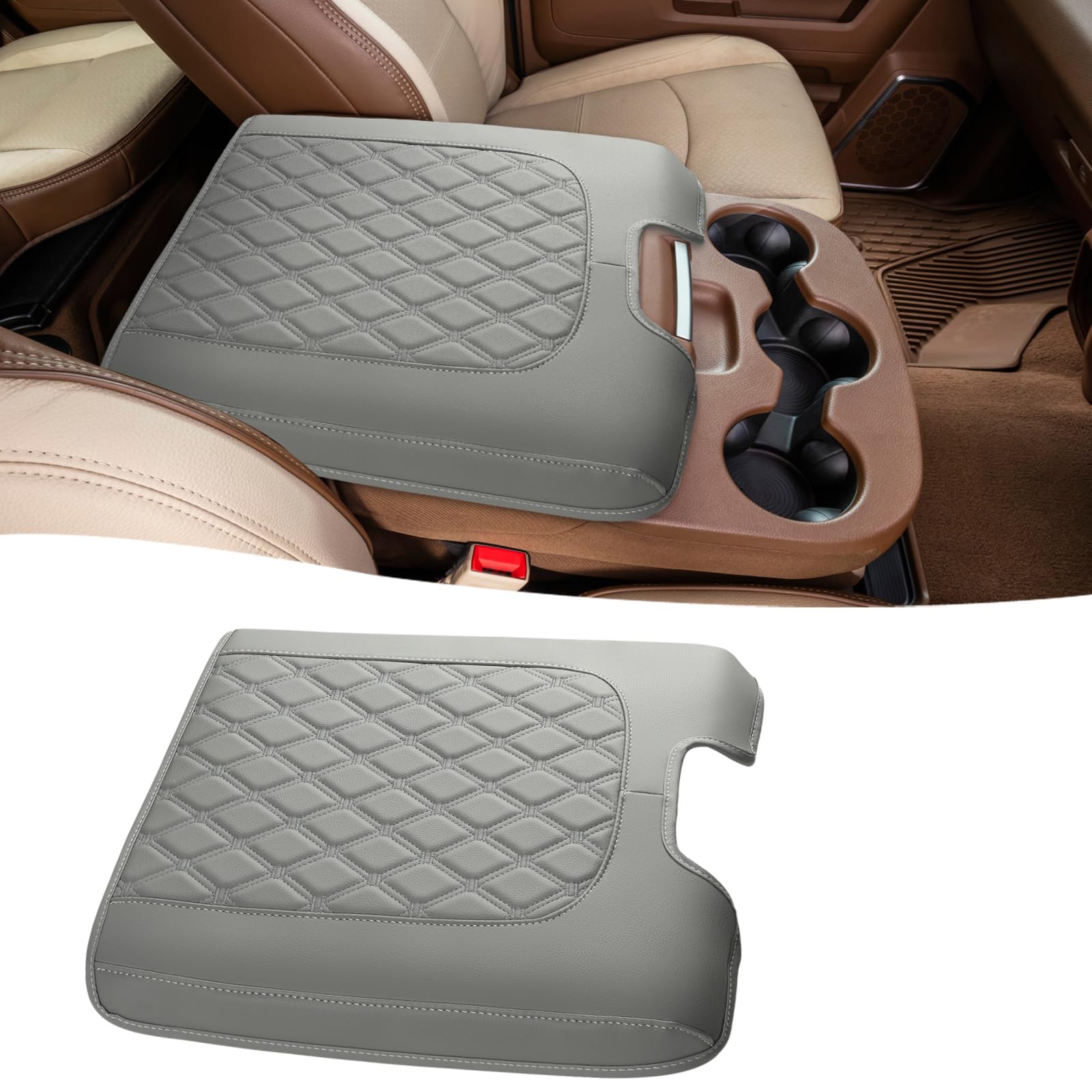 Giant Panda Custom Fit Console Cover For 2013-2018 Ram 1500 & 2013-2024 Ram 2500/3500/1500 Classic Model Jump Seat Console - Wat