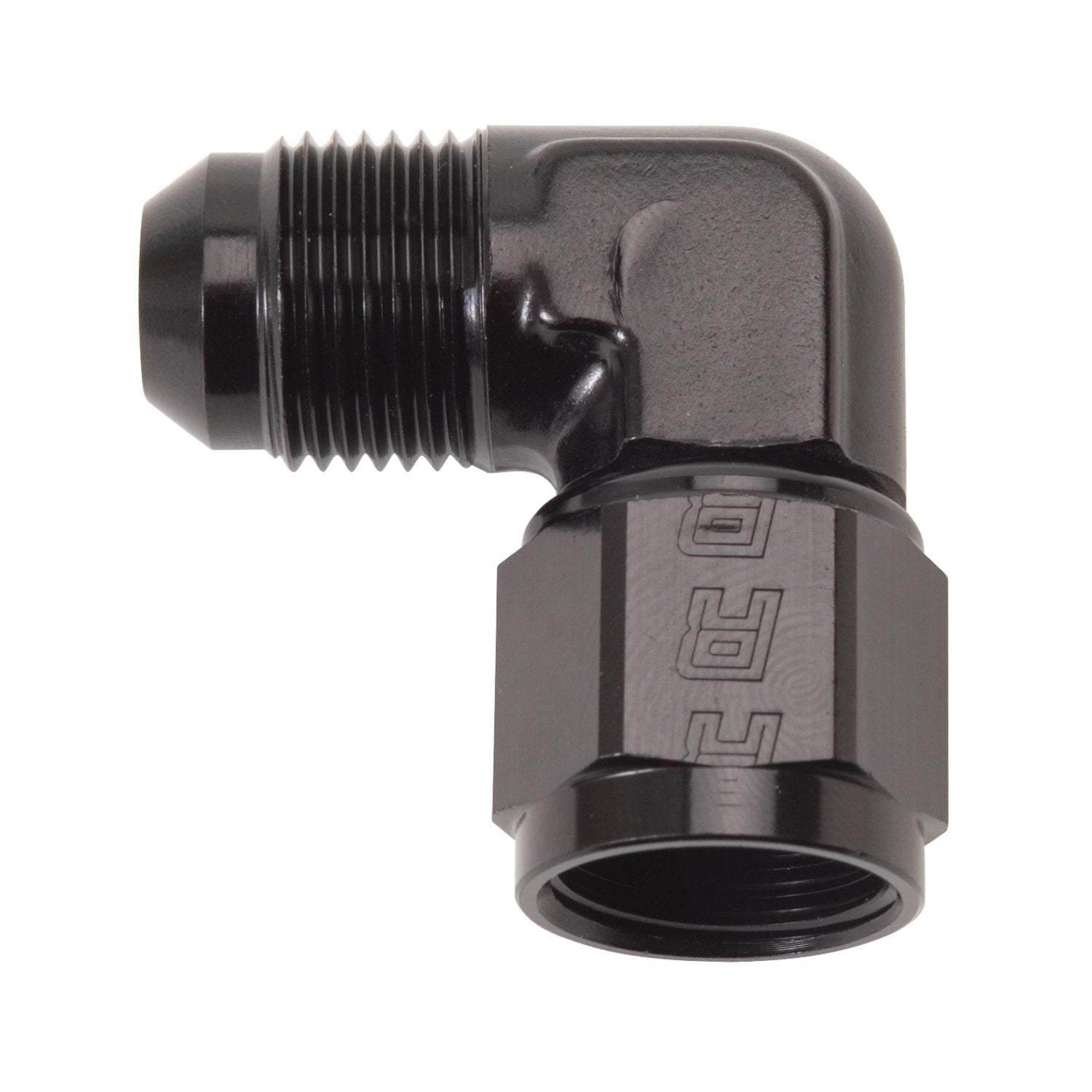 Edelbrock 614805 Black -6 An 90 Degree Male An To Female An Fitting
